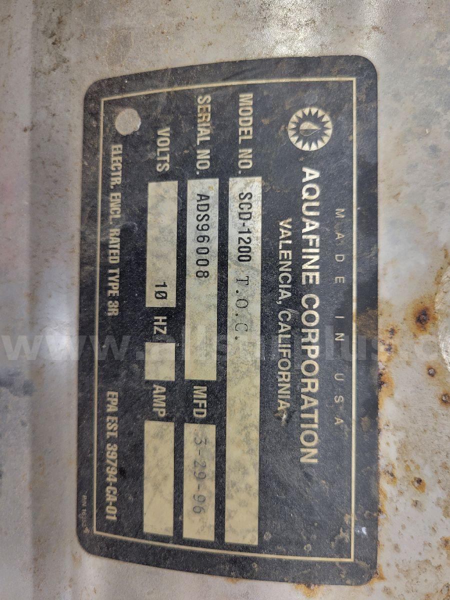 Aquafine SCD-1200 TOC Reduction Manifold Aquafine 1200 Government Surplus Auction - Photo #3