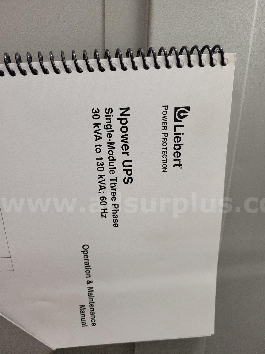 Liebert NPower Uninterruptible Power Supply System Liebert NPower Government Surplus Auction - Photo #5