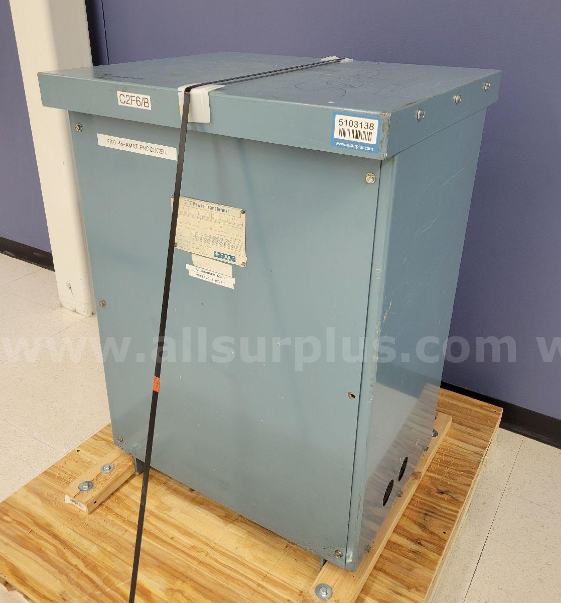 Gould 3G3Y150 Transformer, 150 KVA Gould 150 Government Surplus Auction - Primary Photo