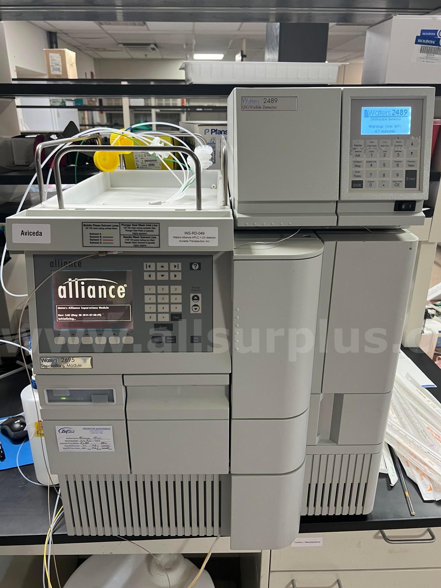 Waters Alliance 2695 HPLC System with 2489 UV/Vis Detector