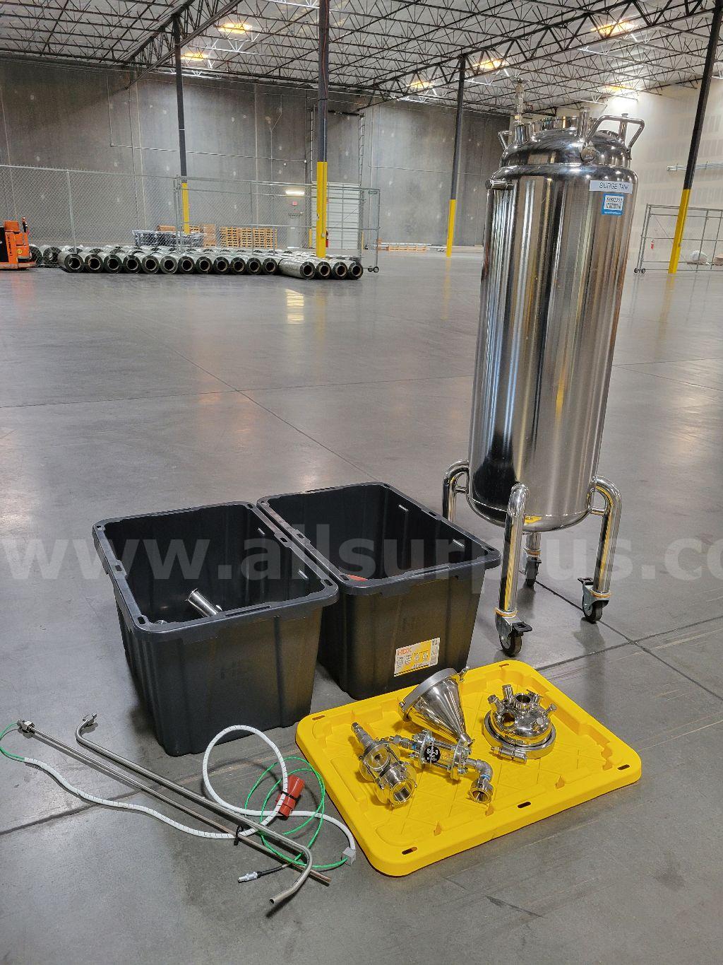 Mobile Jacketed Stainless Steel Vessel