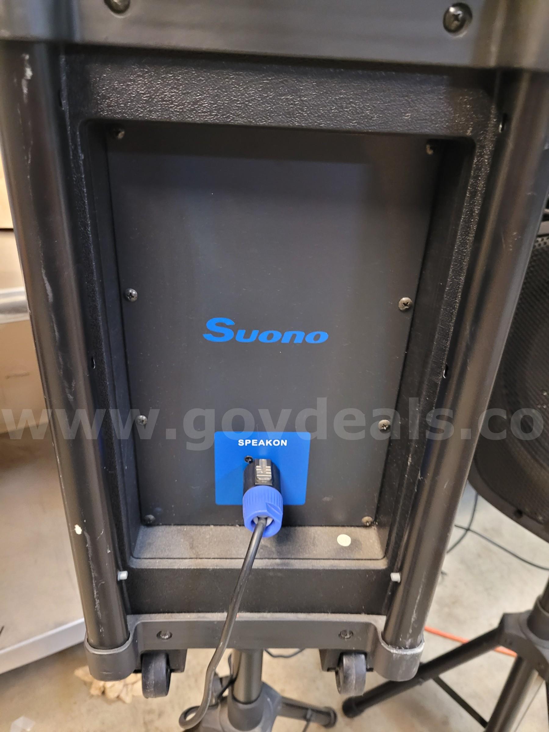 2 Svono Speakers with stands   Government Surplus Auction - Photo #3