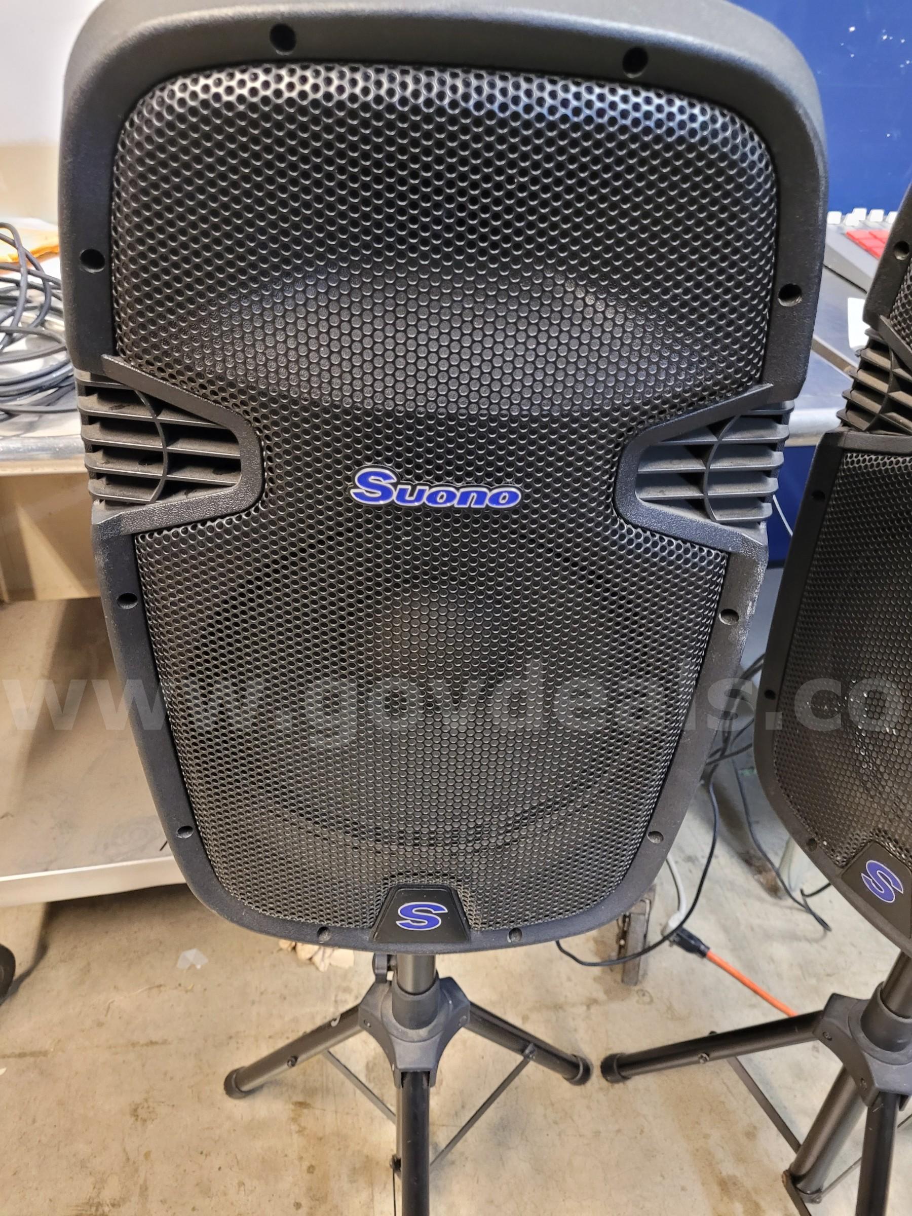 2 Svono Speakers with stands   Government Surplus Auction - Photo #4