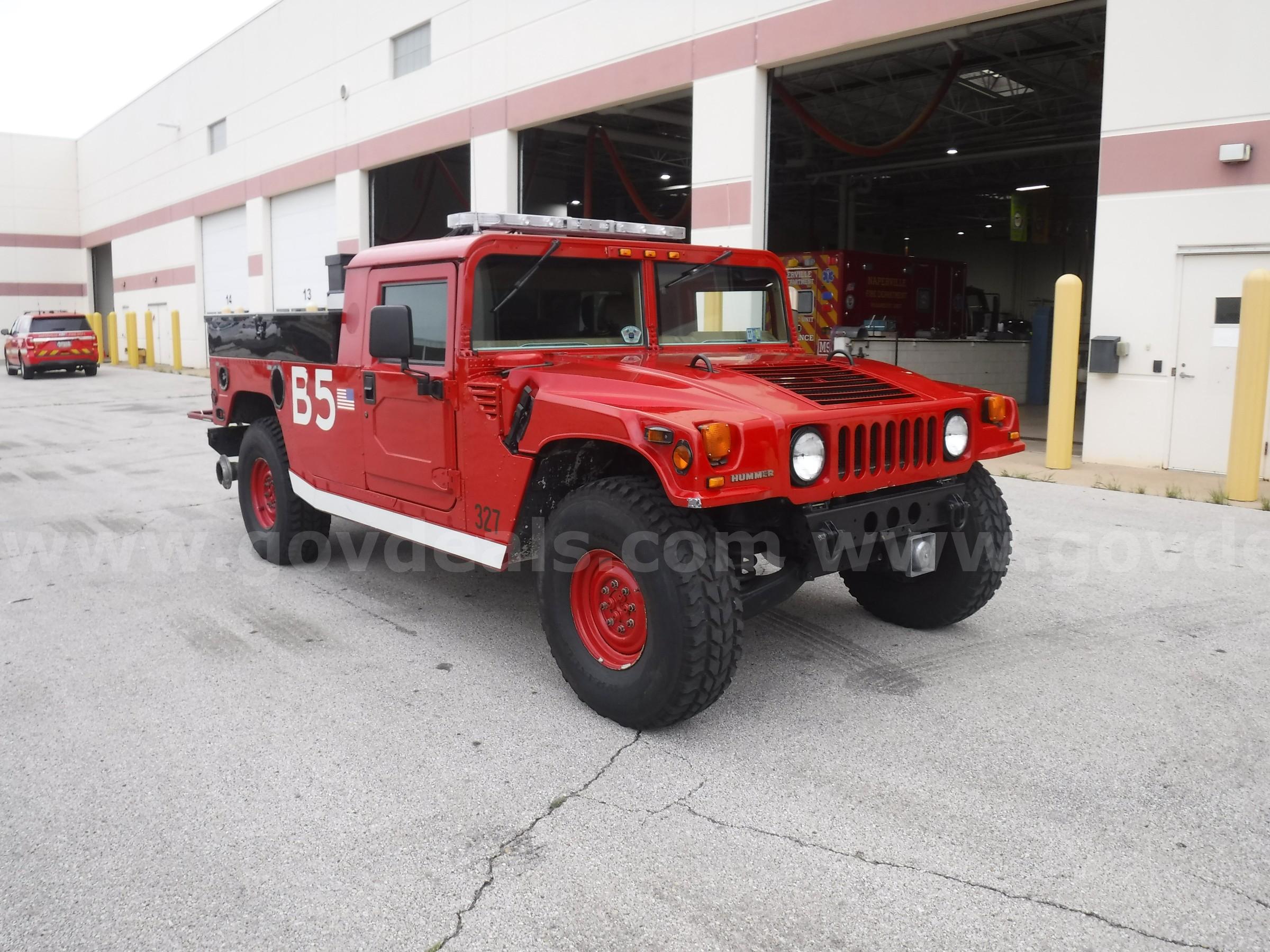 1996 AM General Hummer Brush Fire Truck AM General Hummer Government Surplus Auction - Photo #2