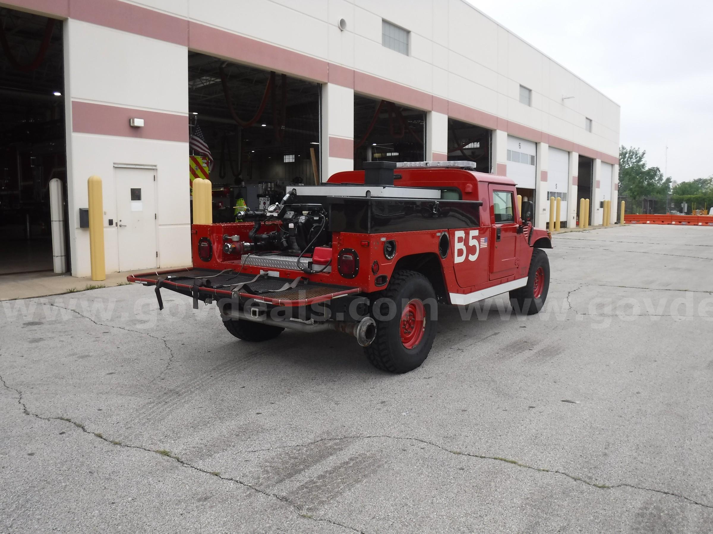 1996 AM General Hummer Brush Fire Truck AM General Hummer Government Surplus Auction - Photo #4