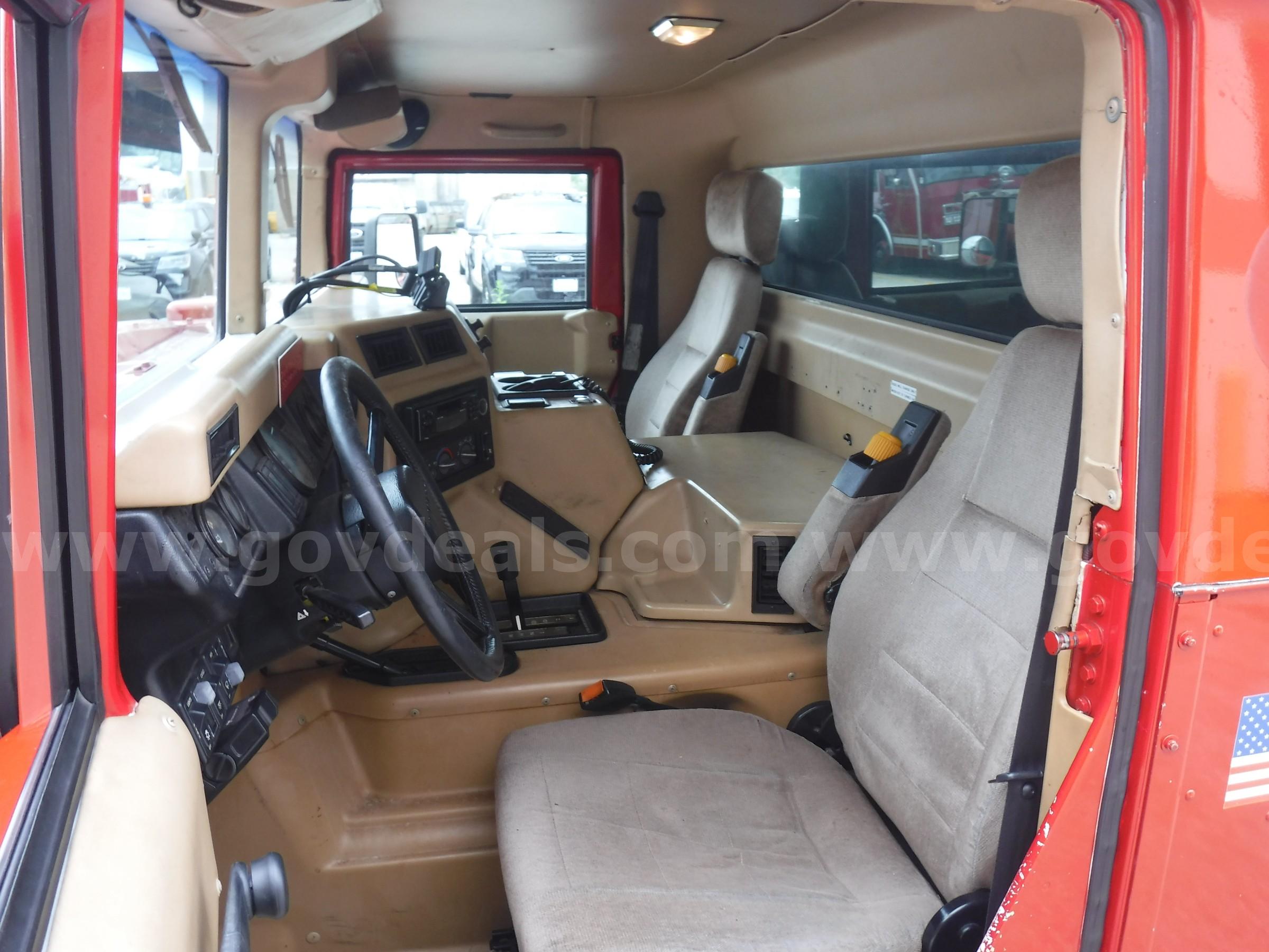 1996 AM General Hummer Brush Fire Truck AM General Hummer Government Surplus Auction - Photo #5