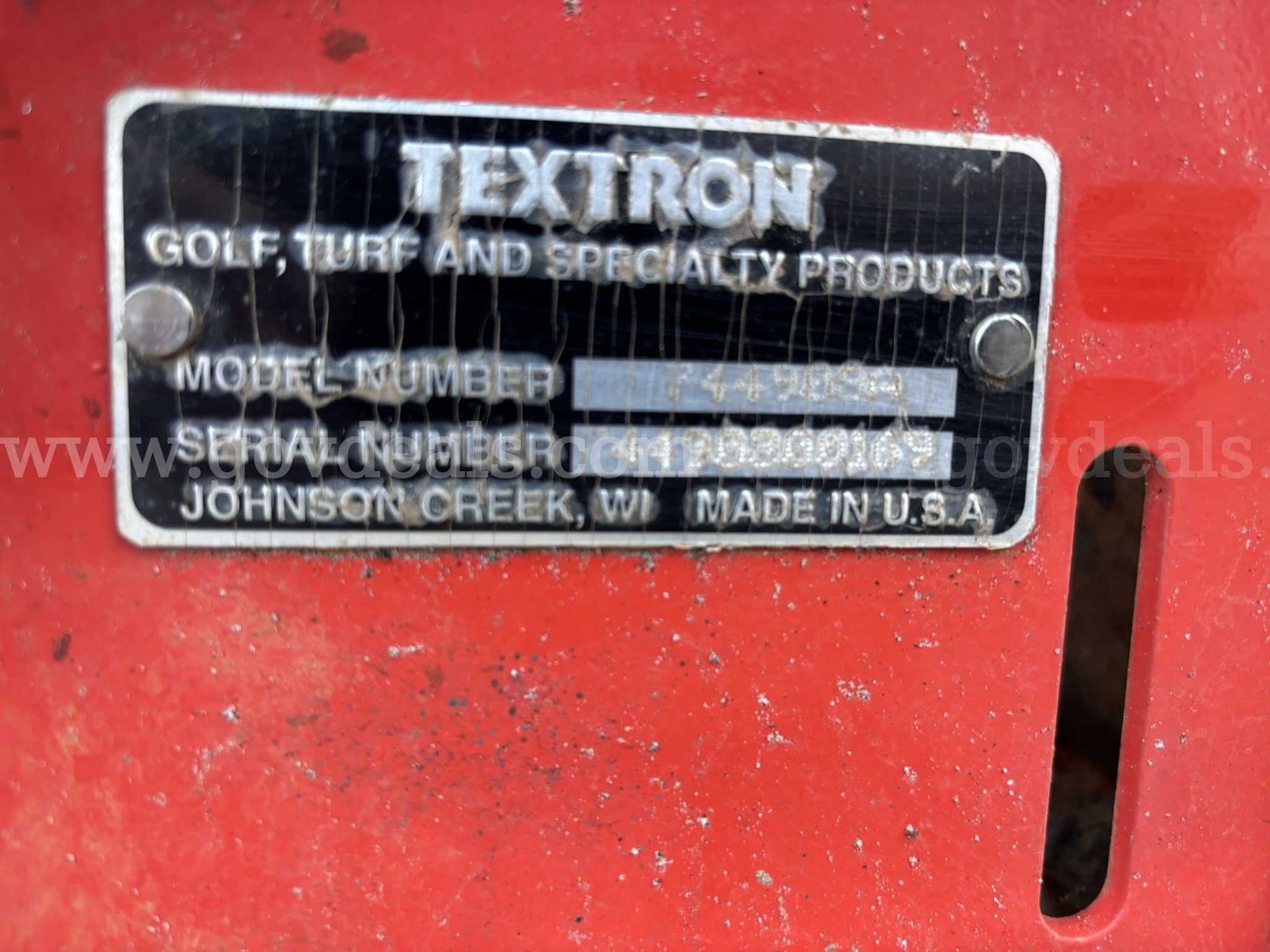 2005 Jacobsen Aerator UNIT 7101  7101 Government Surplus Auction - Photo #5