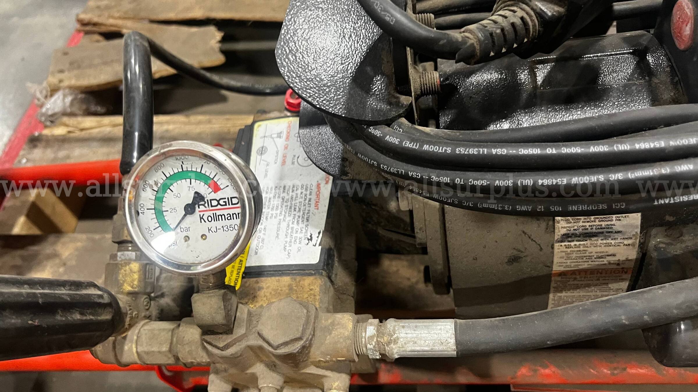 Rigid Kollmann KJ-1350 Jetter Ridgid Kollmann 1350 Government Surplus Auction - Photo #2