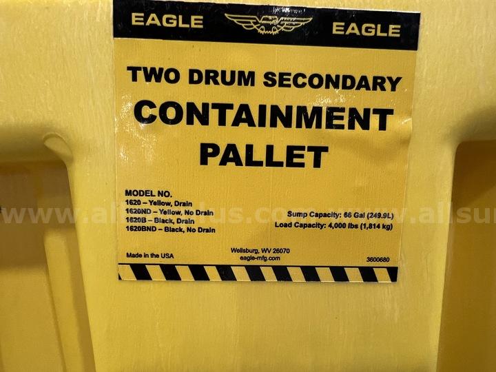 5 Ea. EAGLE 1620 SPILL CONTAINMENT PALLETS - YELLOW Eagle 1620 Government Surplus Auction - Photo #3