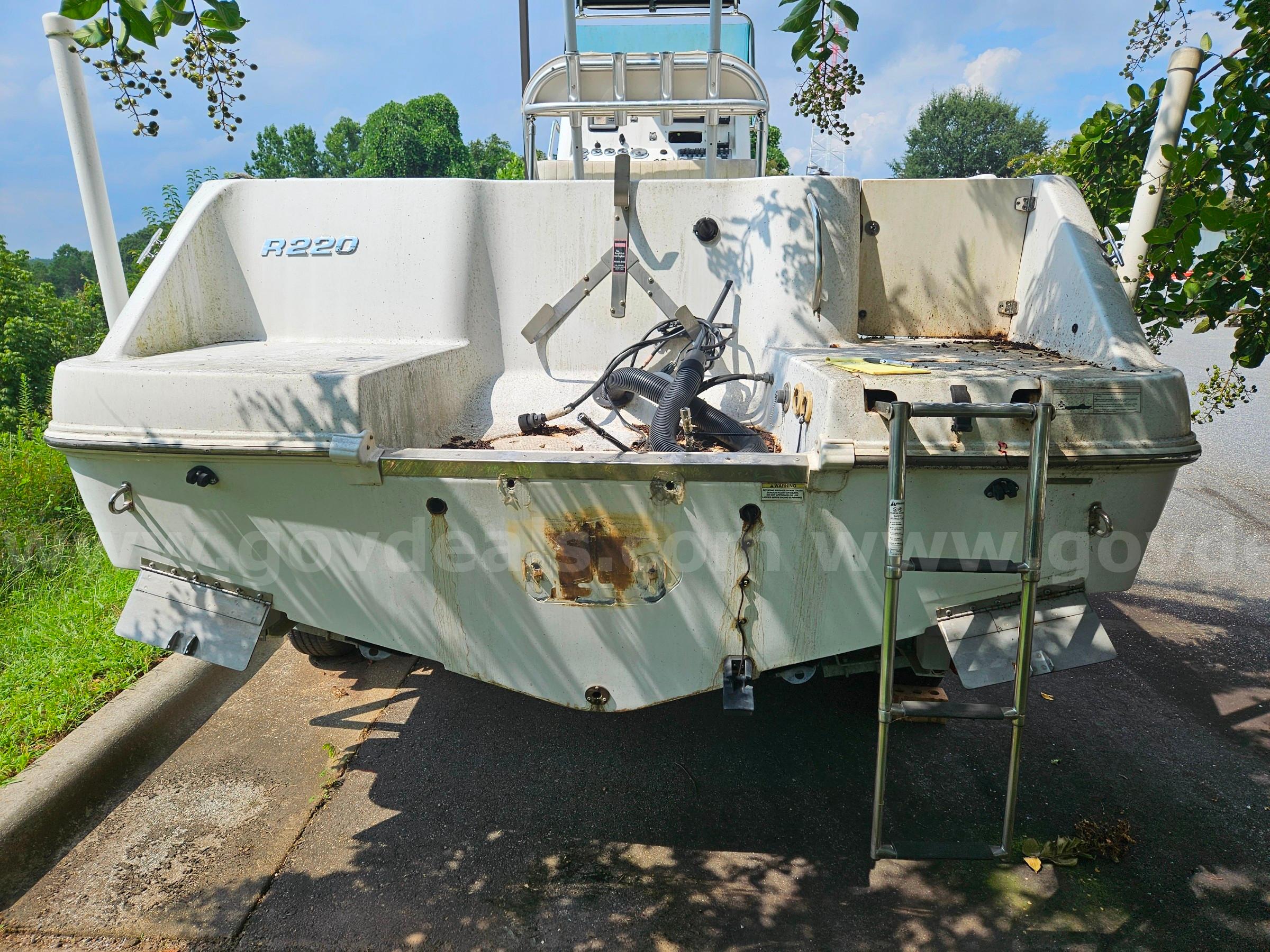 Boat and EZ loader Trailer.