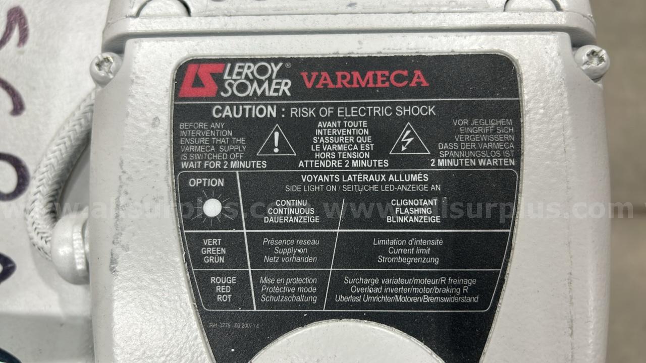 Leybold SOGEVAC SV40 BI oil-sealed rotary vane vacuum Leybold 960331V3009 Government Surplus Auction - Photo #6