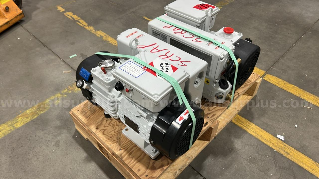 Lot of 2 Leybold SOGEVAC SV40 BI oil-sealed rotary vane vacuum Leybold 960331V3002 Government Surplus Auction - Photo #4