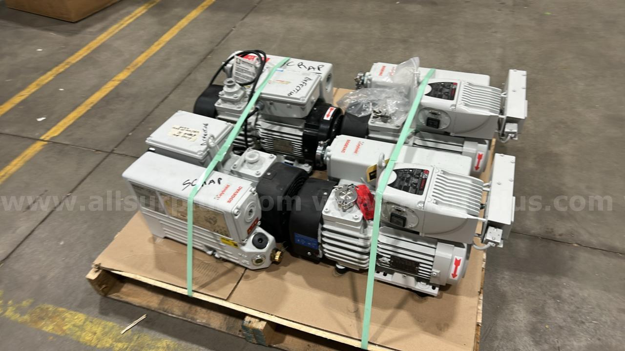 Lot of 4 Leybold SOGEVAC SV40 BI oil-sealed rotary vane vacuum Leybold 960331V3009, 960331V3007, Government Surplus Auction - Photo #2
