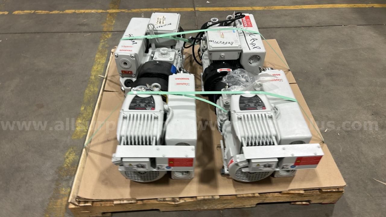 Lot of 4 Leybold SOGEVAC SV40 BI oil-sealed rotary vane vacuum Leybold 960331V3009, 960331V3007, Government Surplus Auction - Photo #3