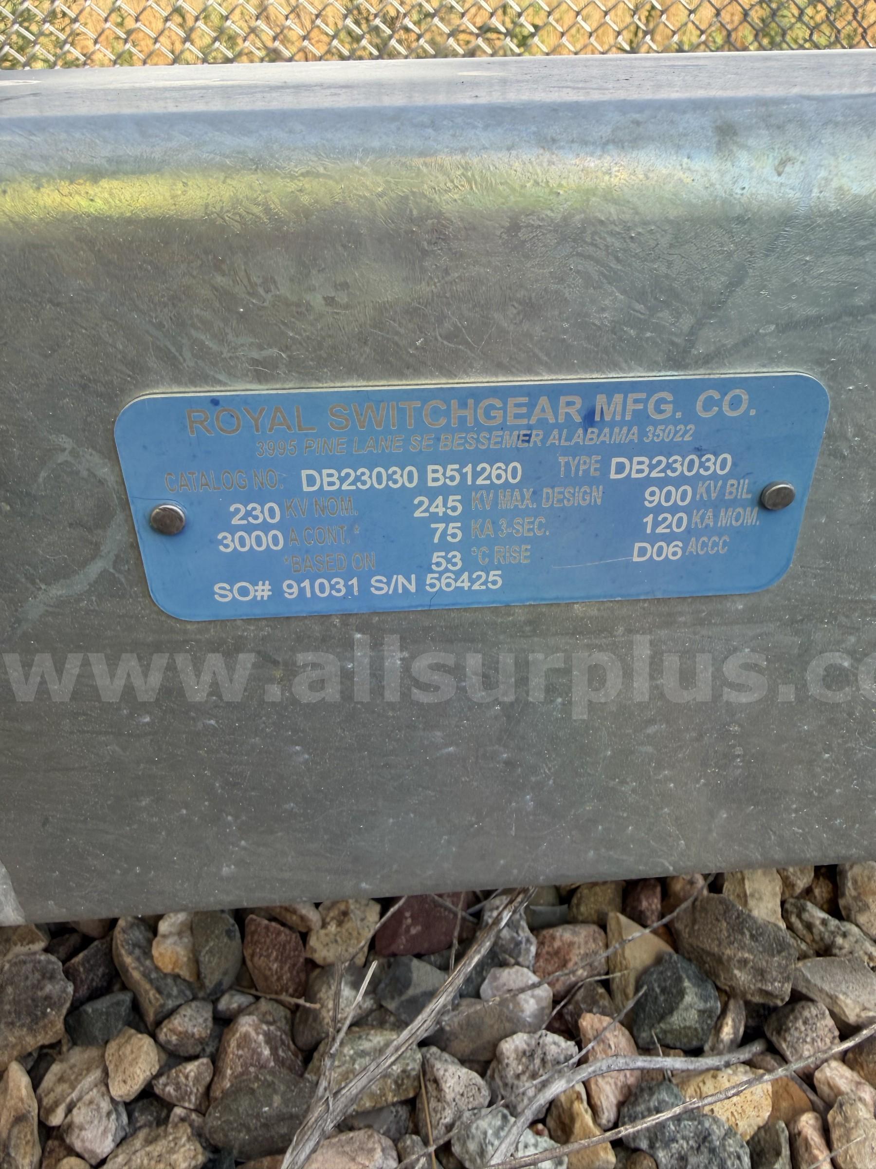 Capacitor Voltage Transformers & Switches, 230/245kV, Unused, Qty 7 RITZ/Royal 230 Government Surplus Auction - Photo #6