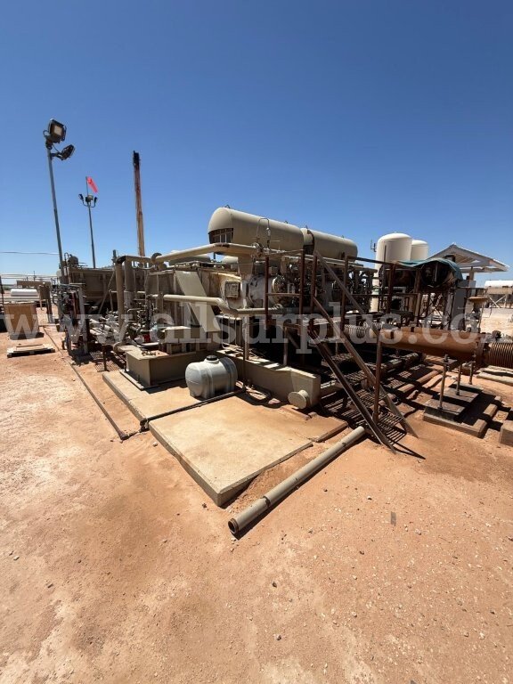 Compressor, Ajax DPC 2804LW, 800HP, 440RPM w/ Cooler, Panel & Hot Start System, Skidded Ajax 2804LW Government Surplus Auction - Primary Photo