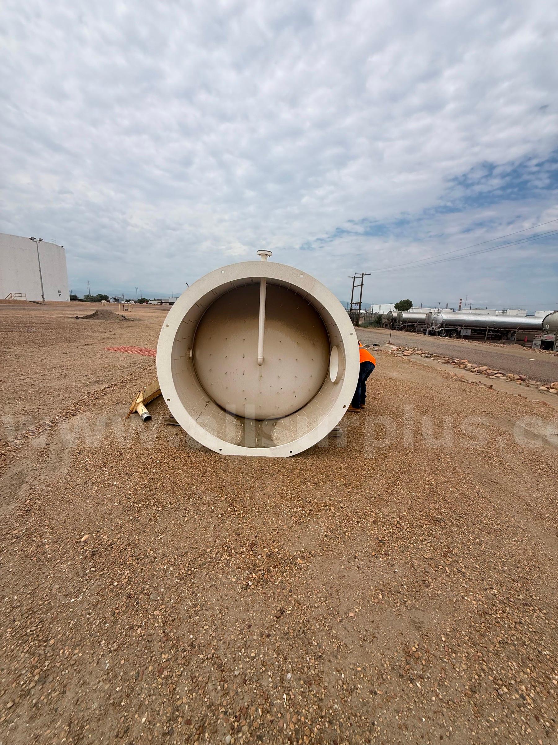 Propane Dryer Vessel, Vertical, 400PSI, 78in ID x 14ft S/S, Qty 1 GasTech 400PSI Government Surplus Auction - Photo #2