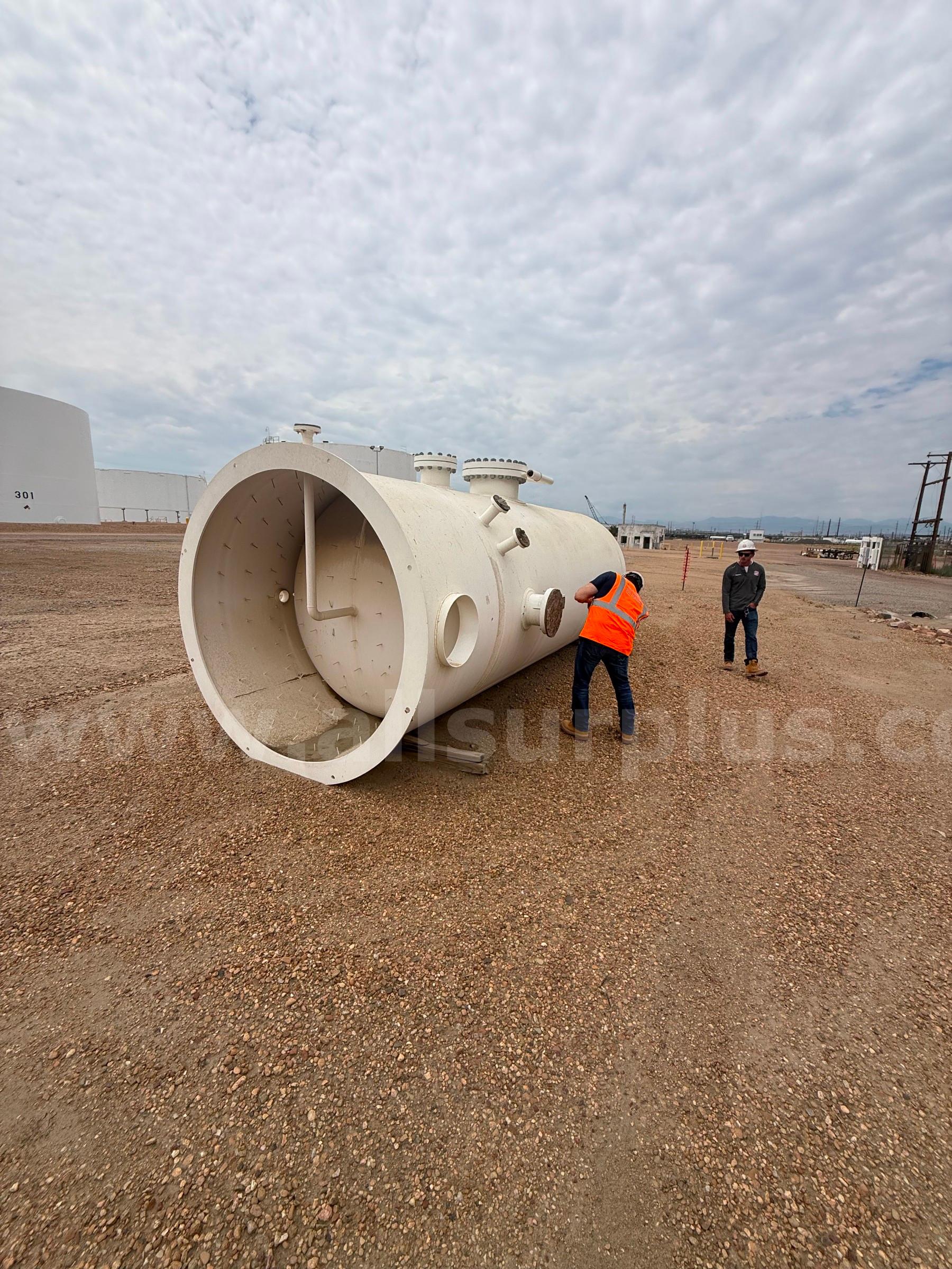 Propane Dryer Vessel, Vertical, 400PSI, 78in ID x 14ft S/S, Qty 1 GasTech 400PSI Government Surplus Auction - Photo #3