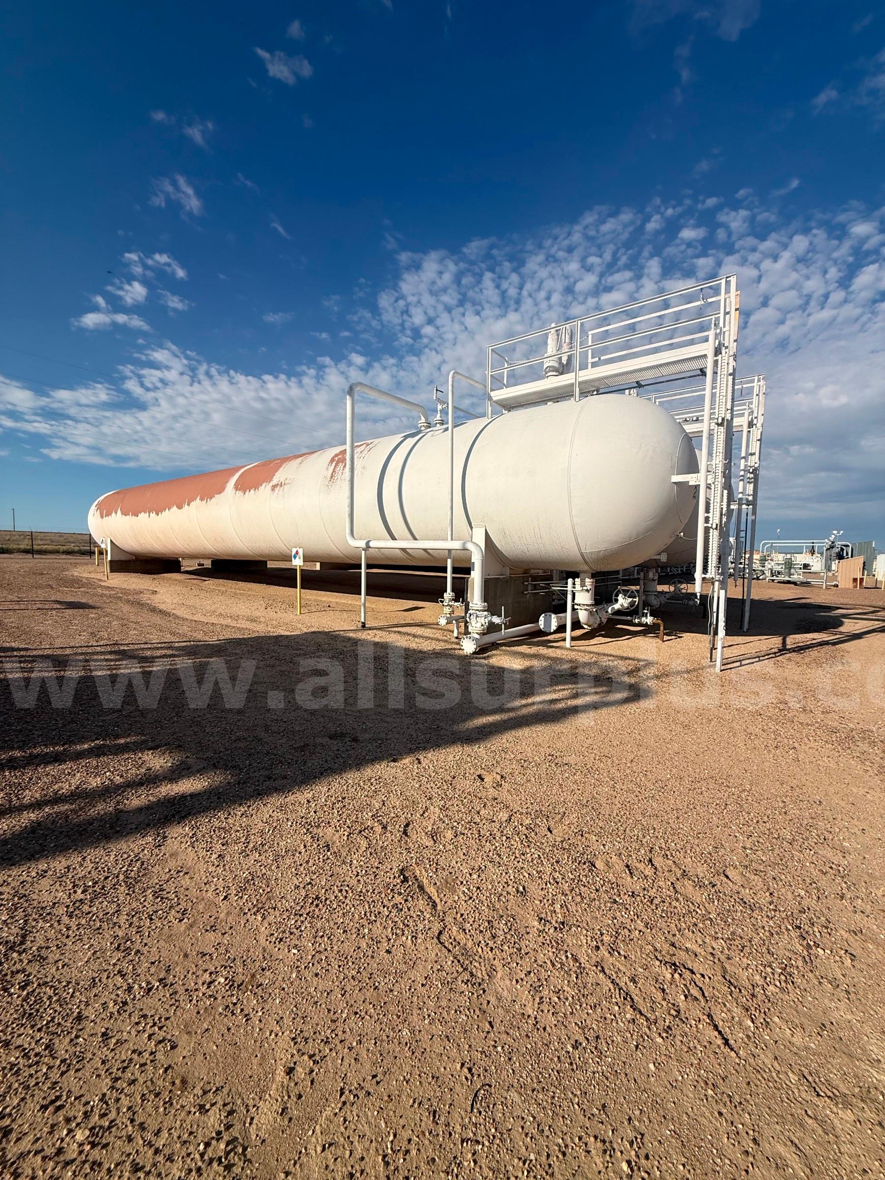 Storage Vessels, 60,000 Gallon, 250PSI, 10ft-10in X 79ft, Qty 2 Riley-Beaird 000 Government Surplus Auction - Photo #5