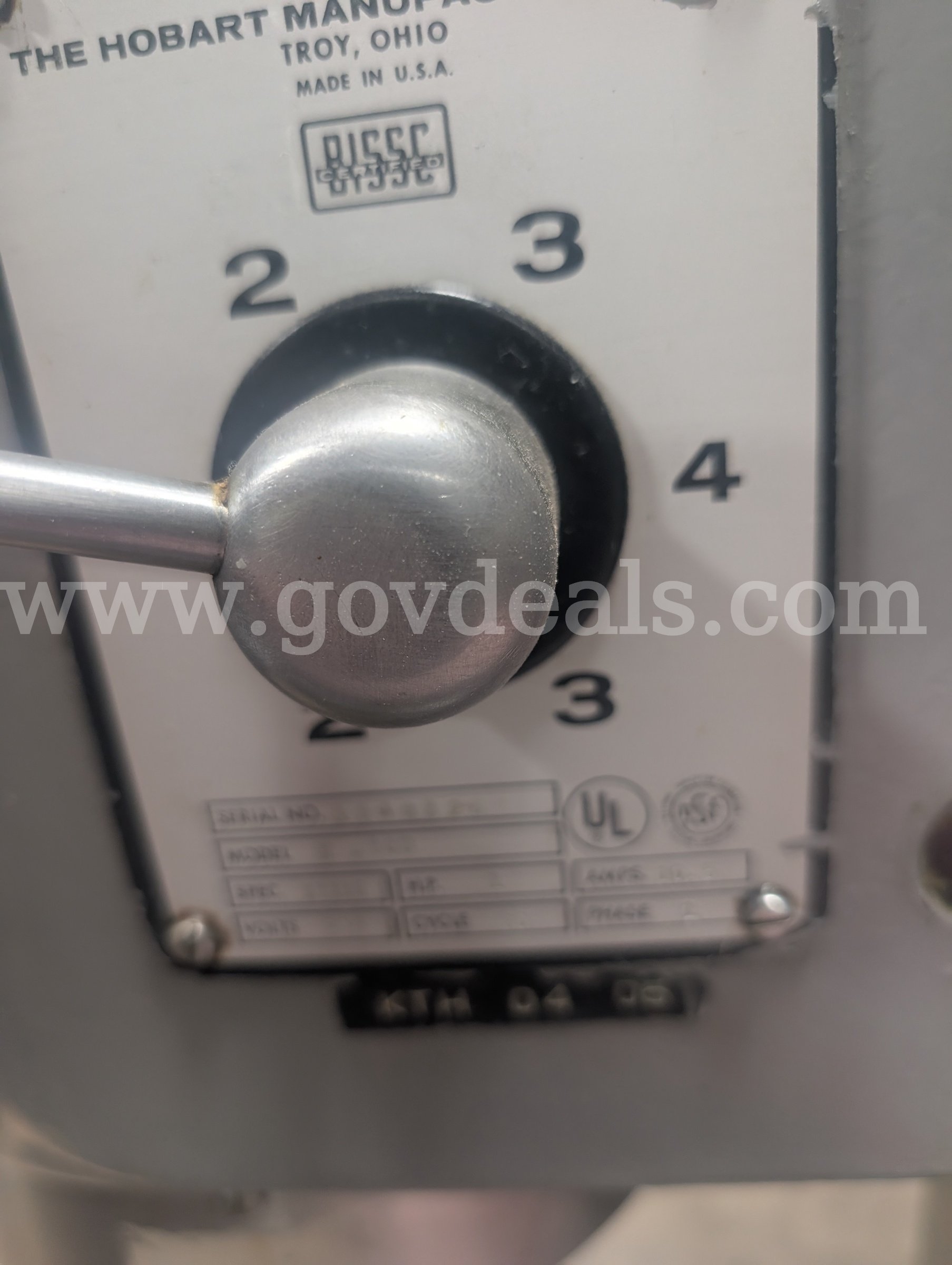 Hobart Mixer Hobart H-600 Government Surplus Auction - Photo #6