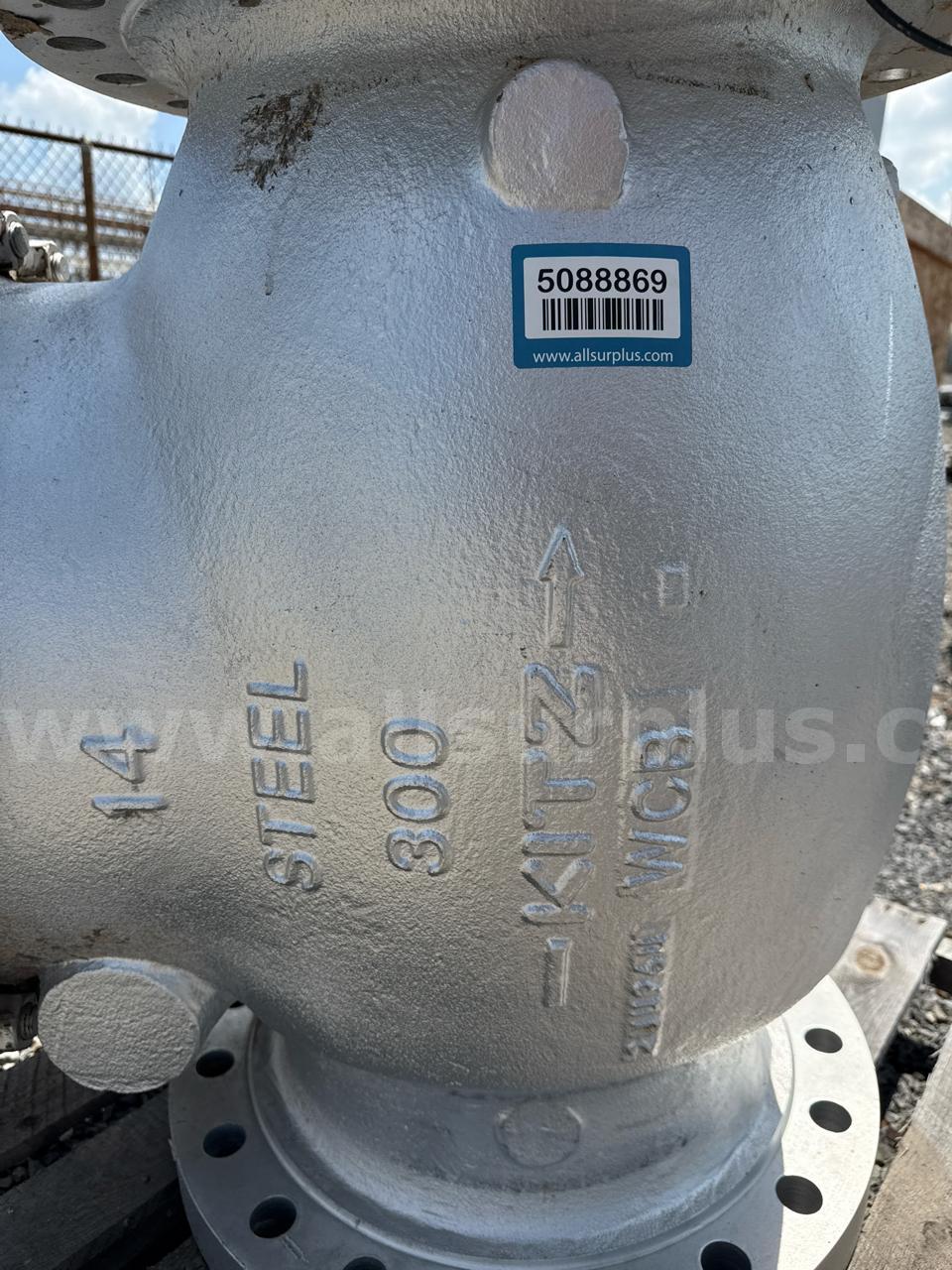 Gate Valve, 14in Cl 300, WCB, Kitz, Qty 1  300 Government Surplus Auction - Photo #2