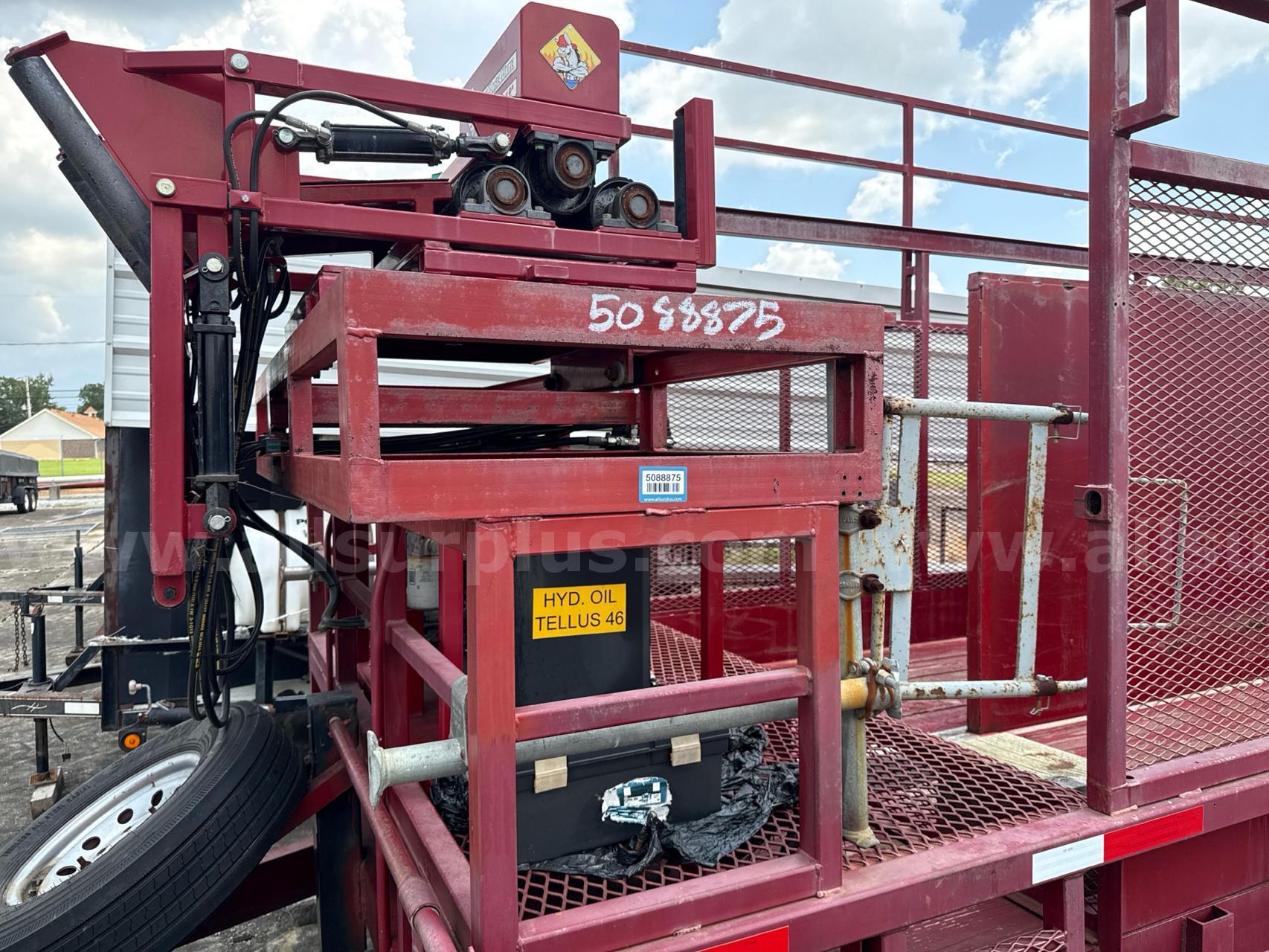 2011 Trailer, 24ft, Triple Axle, with 12” Hose Mule Retrieval System