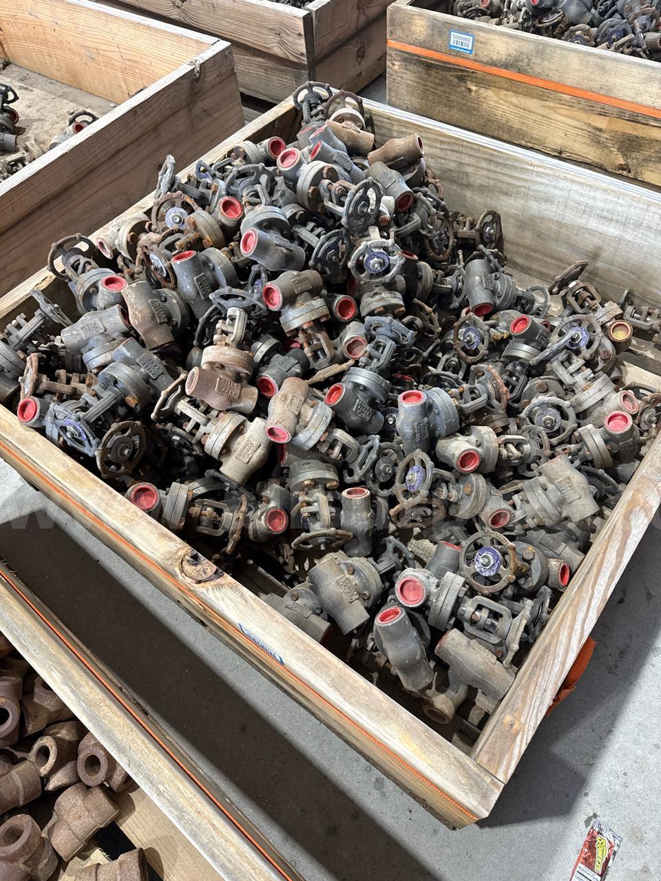 Valves, Gate, 3/4in to 2 in, Cl800, Qty Approx 818