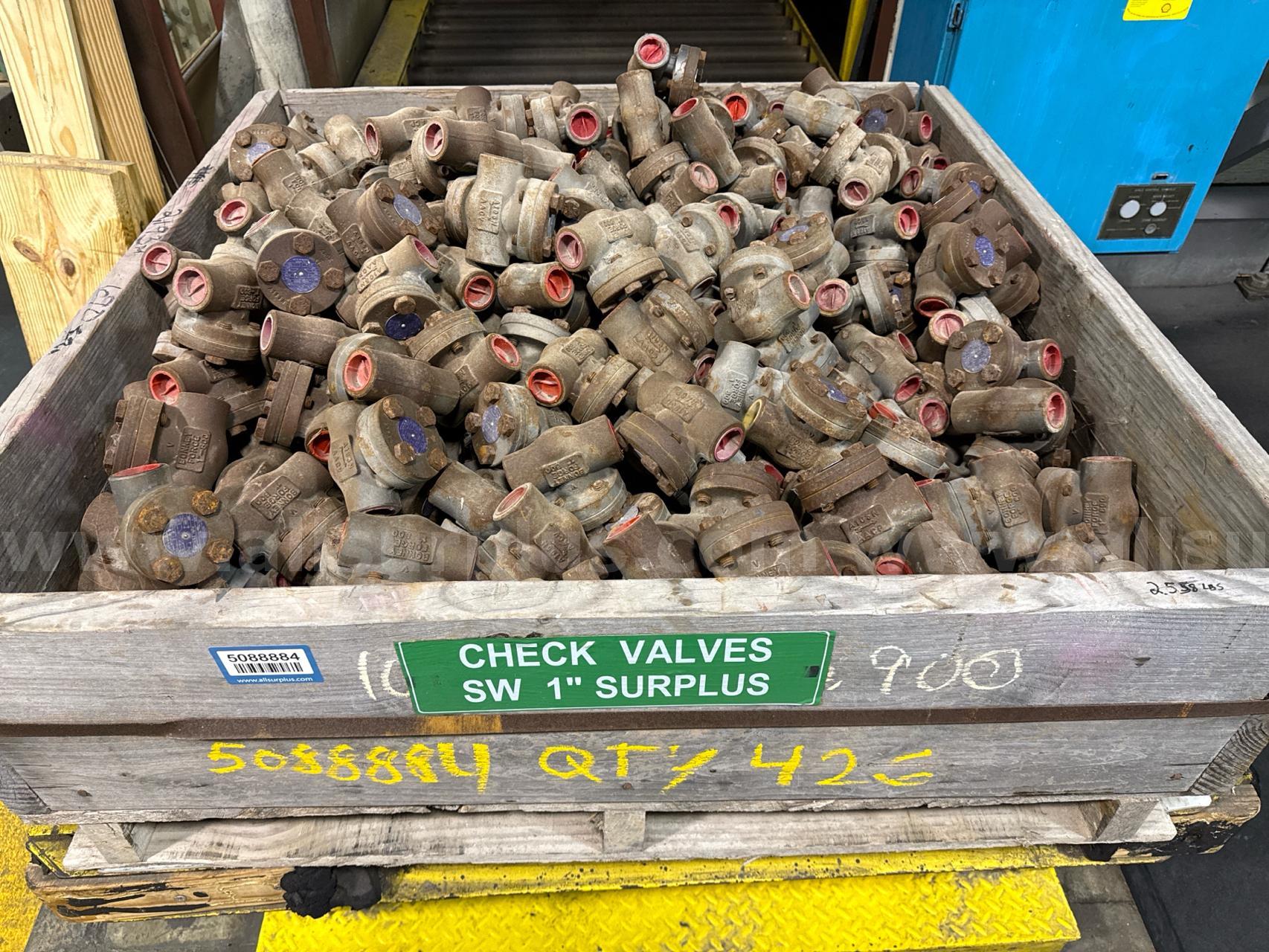 Valves, Check, 1in to 2in, Cl800, Qty Approx 651