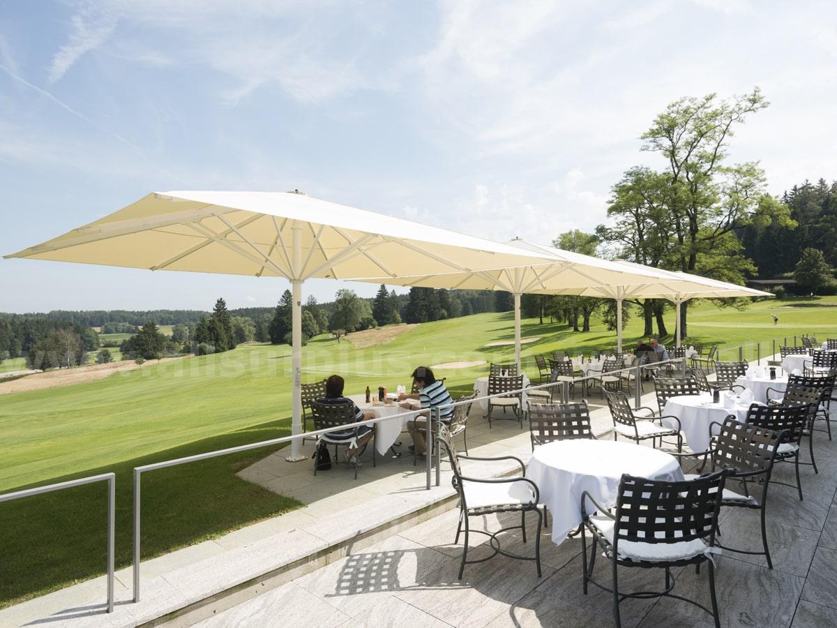 (1) GIANT LUXURY COMMERICAL OR RESIDENTAL OUTDOOR PATIO UMBERELLAS Uhlmann  Government Surplus Auction - Photo #3