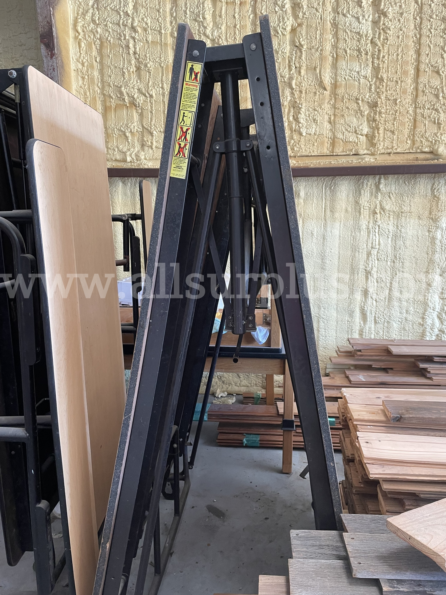 (2)ea TAN TABLE BENCH COMBO   Government Surplus Auction - Photo #2