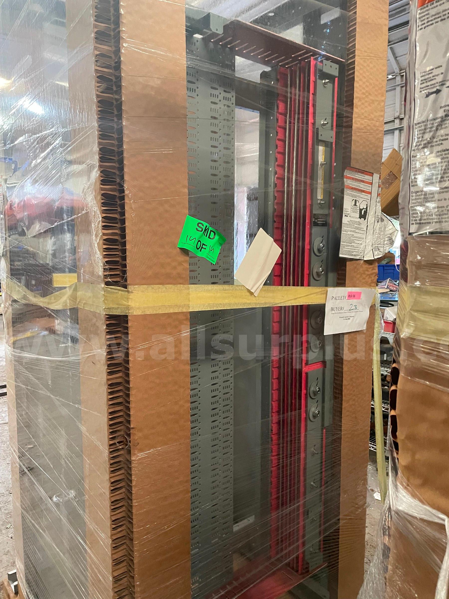 (1) ea. Square D CF16R63C Switchboard Interior CU Single-Row Ctr-Fed 1600A 63H 24" Depth Square D 1600A Government Surplus Auction - Photo #3