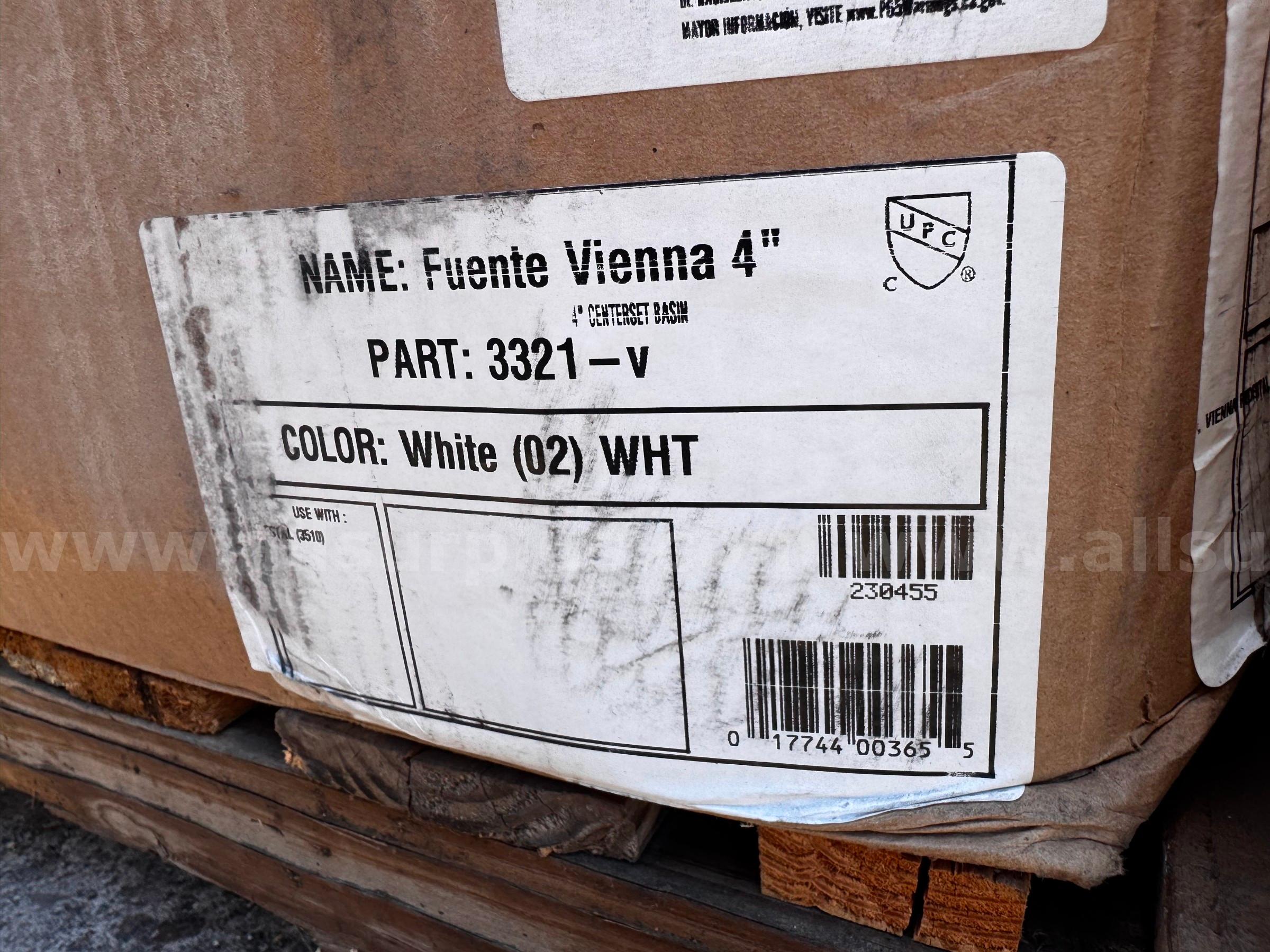 (6) VORTENS 3510-02-V VIENNA SENNA MOLISSE VITREOUS CHINA WHITE LAVATORY PEDESTAL  3510 Government Surplus Auction - Photo #4