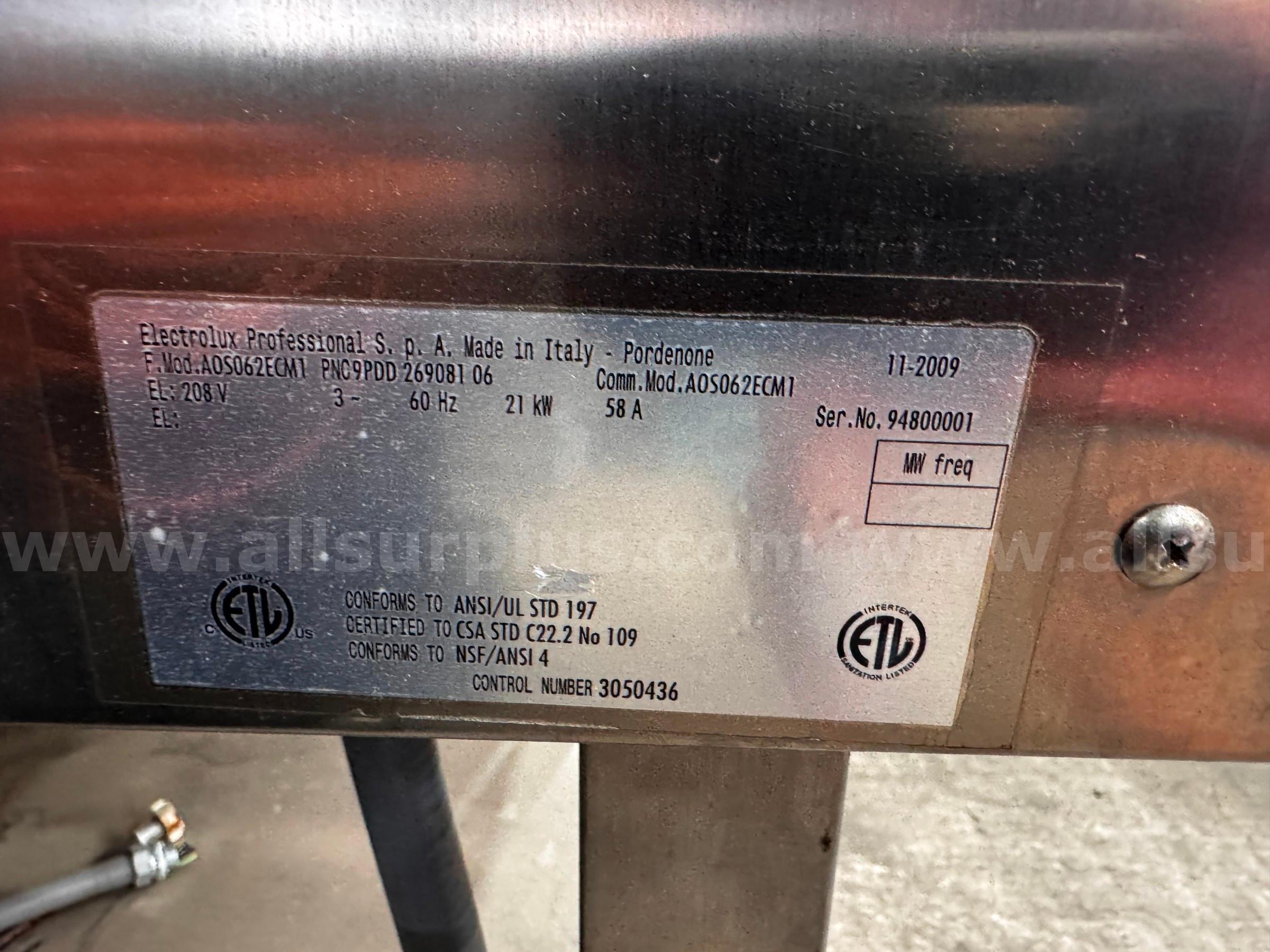 ELECTROLUX AOS061ECA2 air-o-convection ELECTROLUX AOS061ECA2 Government Surplus Auction - Photo #3