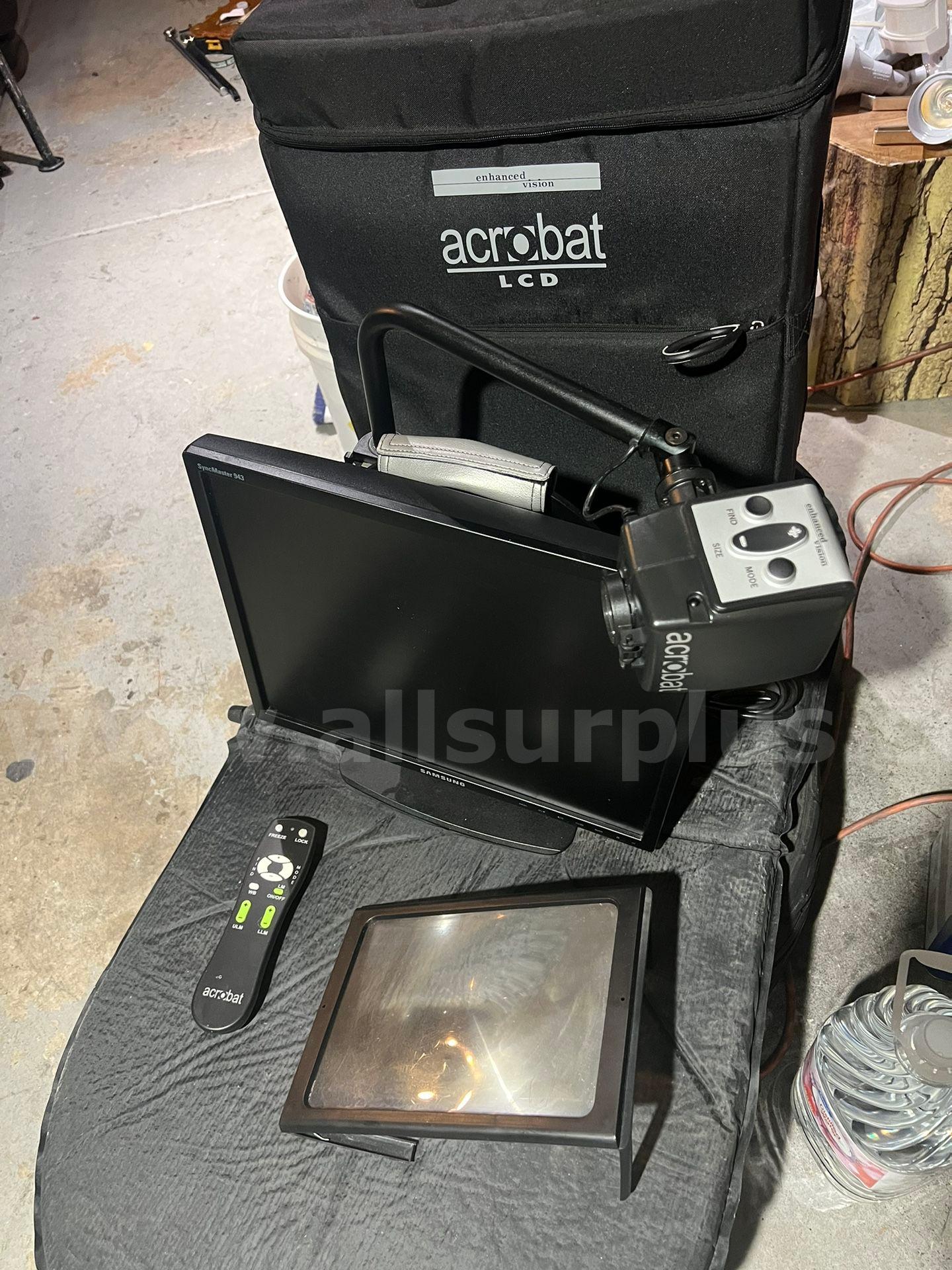 Acrobat LCD Enhanced Vision ACVE19A + Remote ENHANCE VISION ACVE19A Government Surplus Auction - Photo #2
