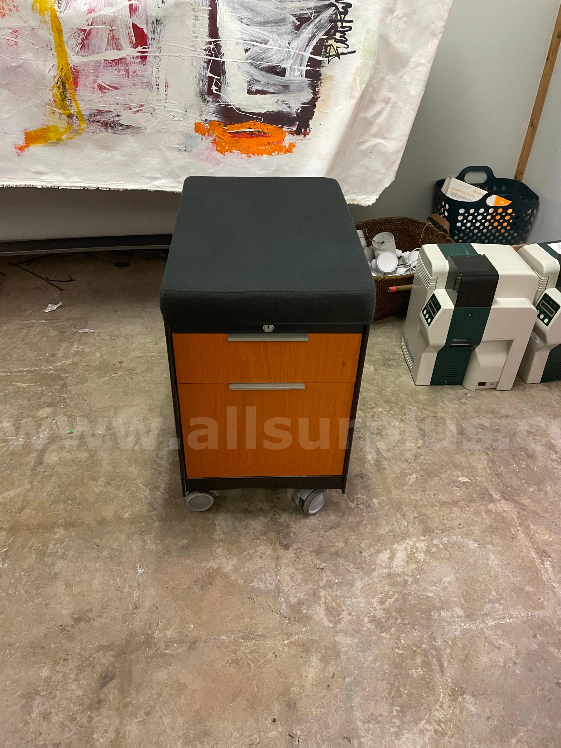 (10) each Portable locking  filing cabinet with seating cushion   Government Surplus Auction - Primary Photo