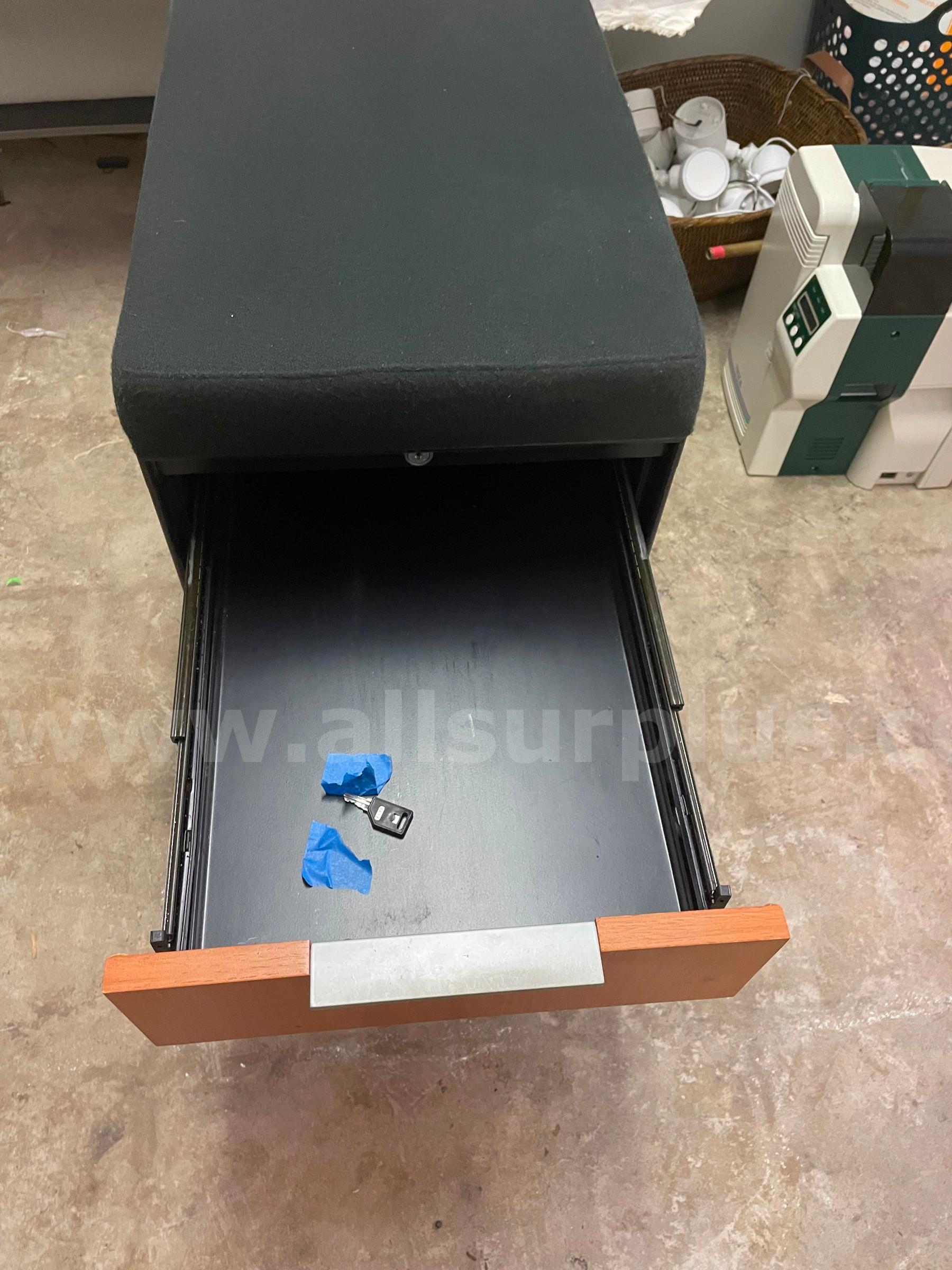 (10) each Portable locking  filing cabinet with seating cushion   Government Surplus Auction - Photo #3