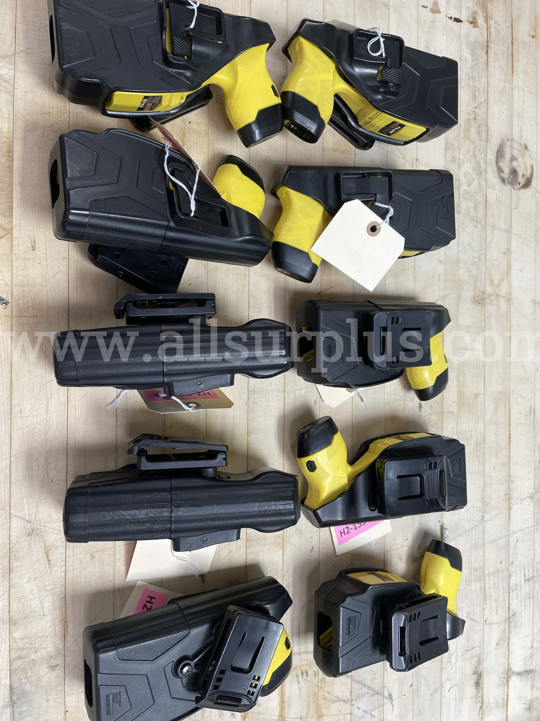 (10)TASER X2 Conducted Electrical Weapon (CEW) in Yellow excellent condition W/BELT HOLSTERSO   Government Surplus Auction - Primary Photo