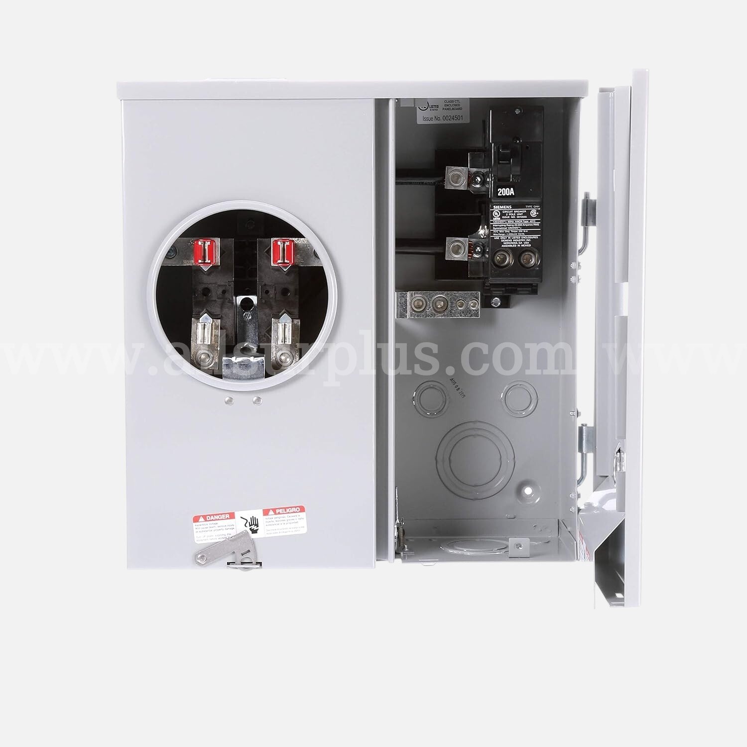 (24) Siemens 200 amps 120/240 V 2 space 2 circuits Combination Mount Main Breaker Load Center and Meter S MM0202B1200 siemens 200 Government Surplus Auction - Photo #3