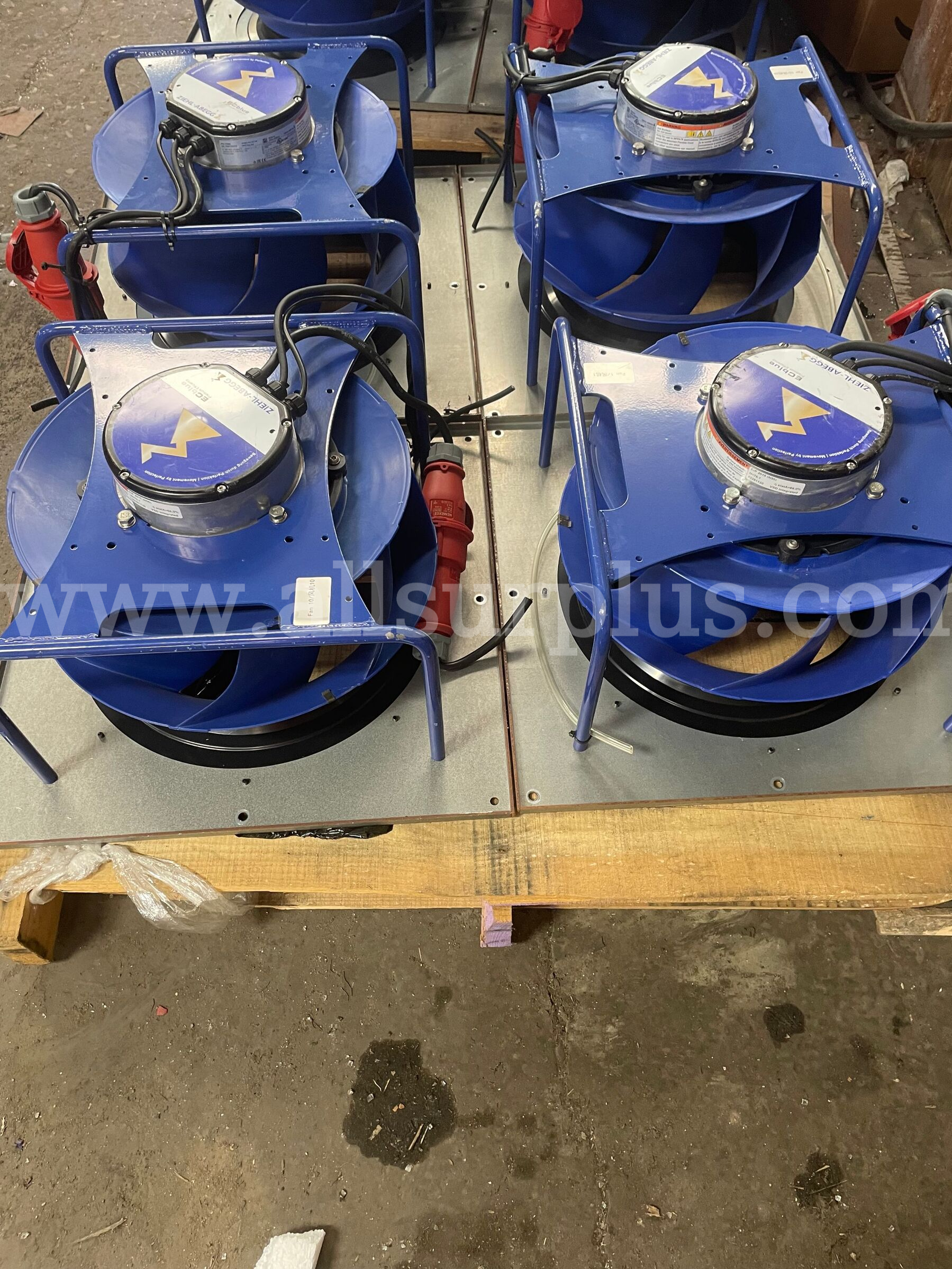 (50) Industrial EC Blue Centrifugal Fans – Ziehl-Abegg   Government Surplus Auction - Photo #2