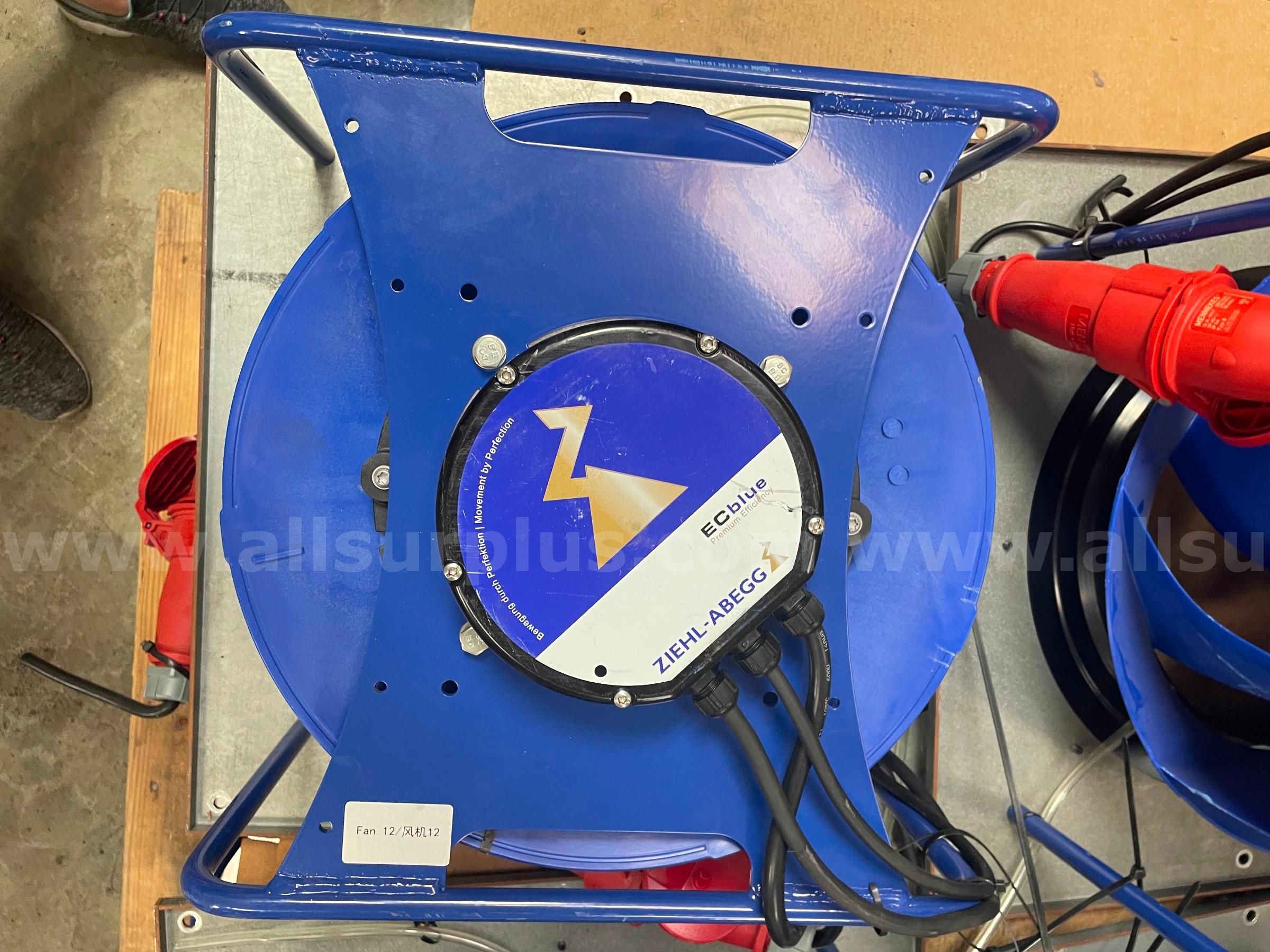 (50) Industrial EC Blue Centrifugal Fans – Ziehl-Abegg   Government Surplus Auction - Photo #4