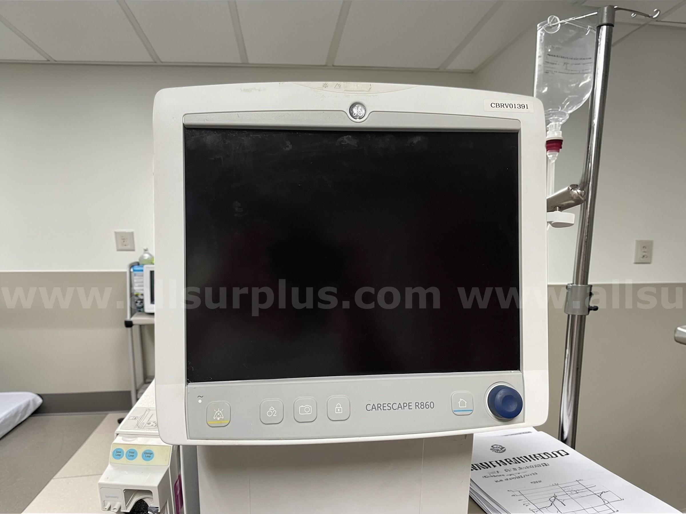 GE Engström Carestation R860 Ventilator  R860 Government Surplus Auction - Photo #5