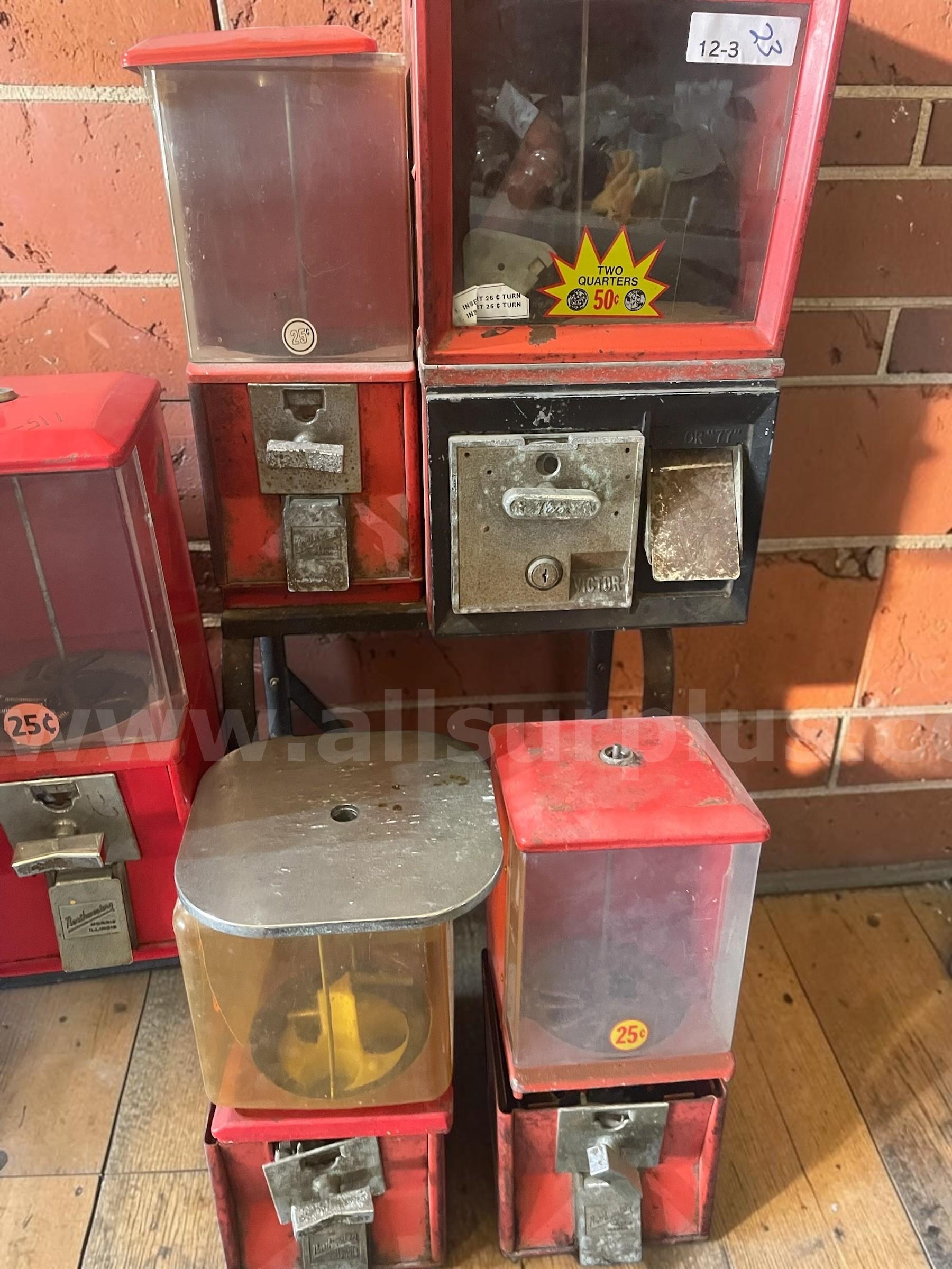 LOT OF 5 Vintage Coin-Operated Vending Machine Collection   Government Surplus Auction - Photo #5