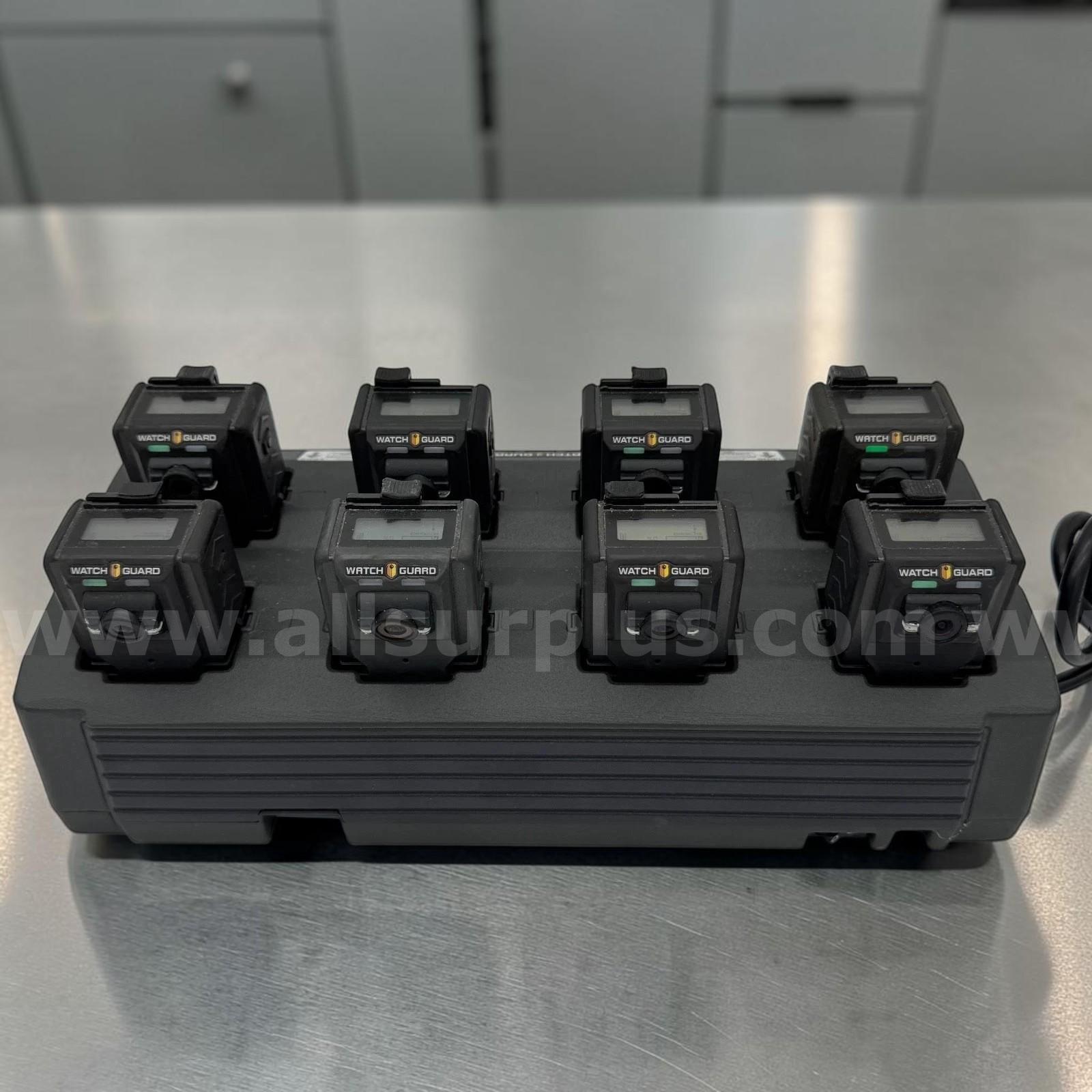 (8) WatchGuard VISTA Body Cameras with 8-Bay Charging/Docking Station   Government Surplus Auction - Primary Photo