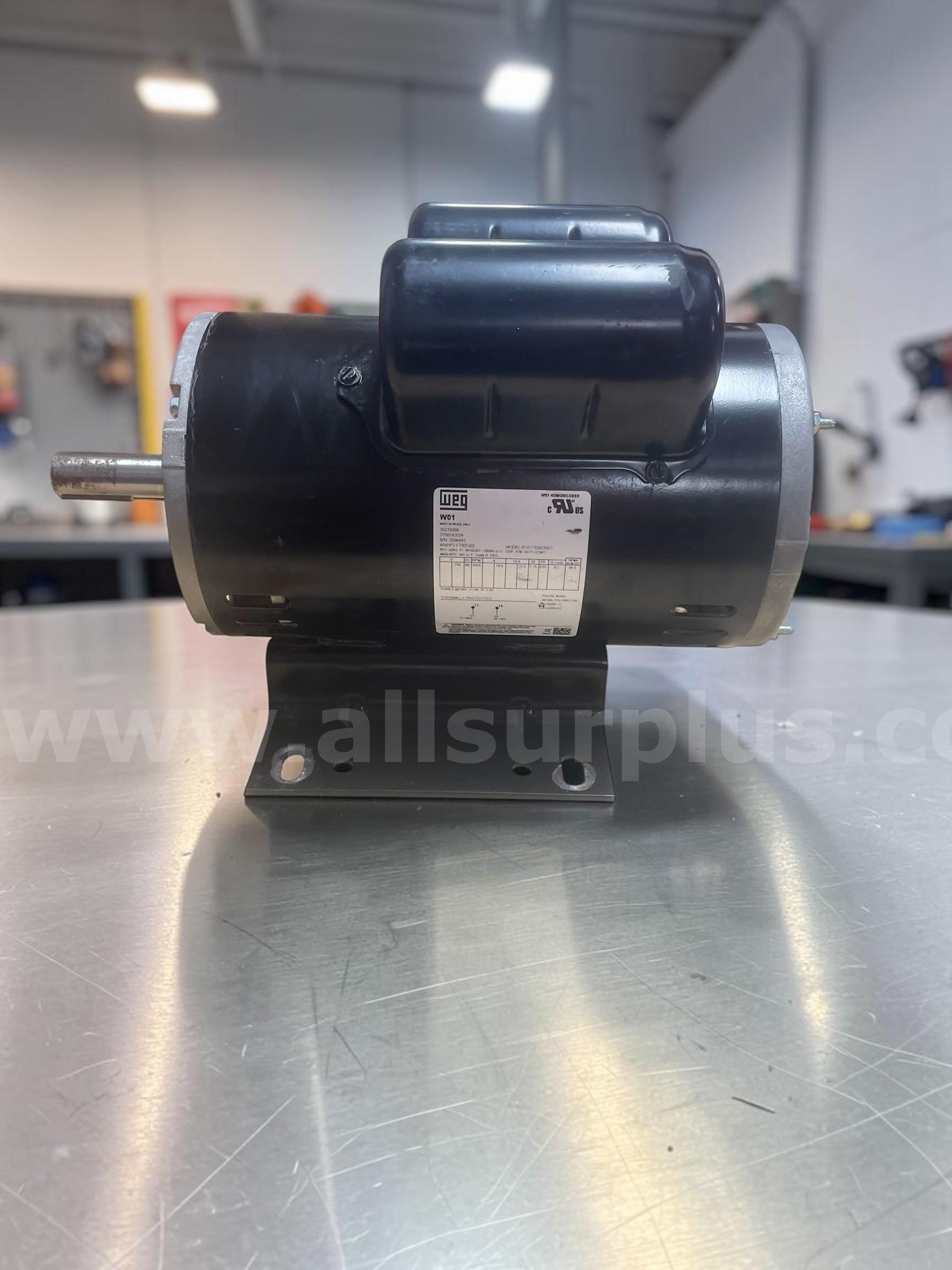 WEG 47733923001 5HP Air Compressor Motor WEG  Government Surplus Auction - Primary Photo