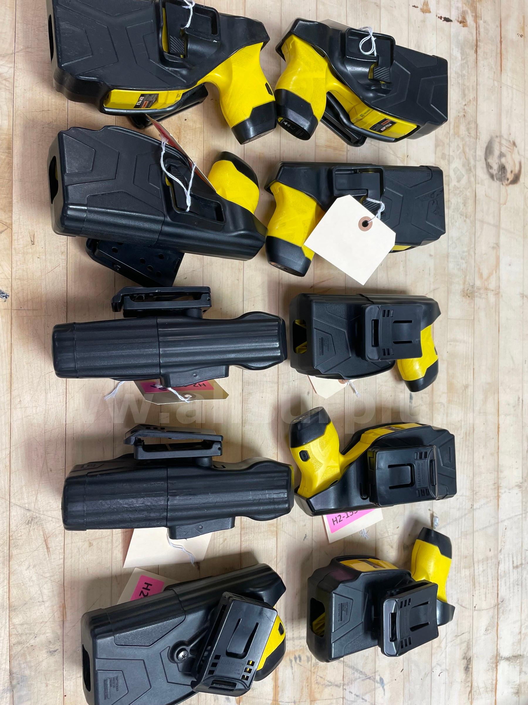 (10)TASER X2 Conducted Electrical Weapon (CEW) in Yellow excellent condition W/BELT HOLSTERSO   Government Surplus Auction - Primary Photo