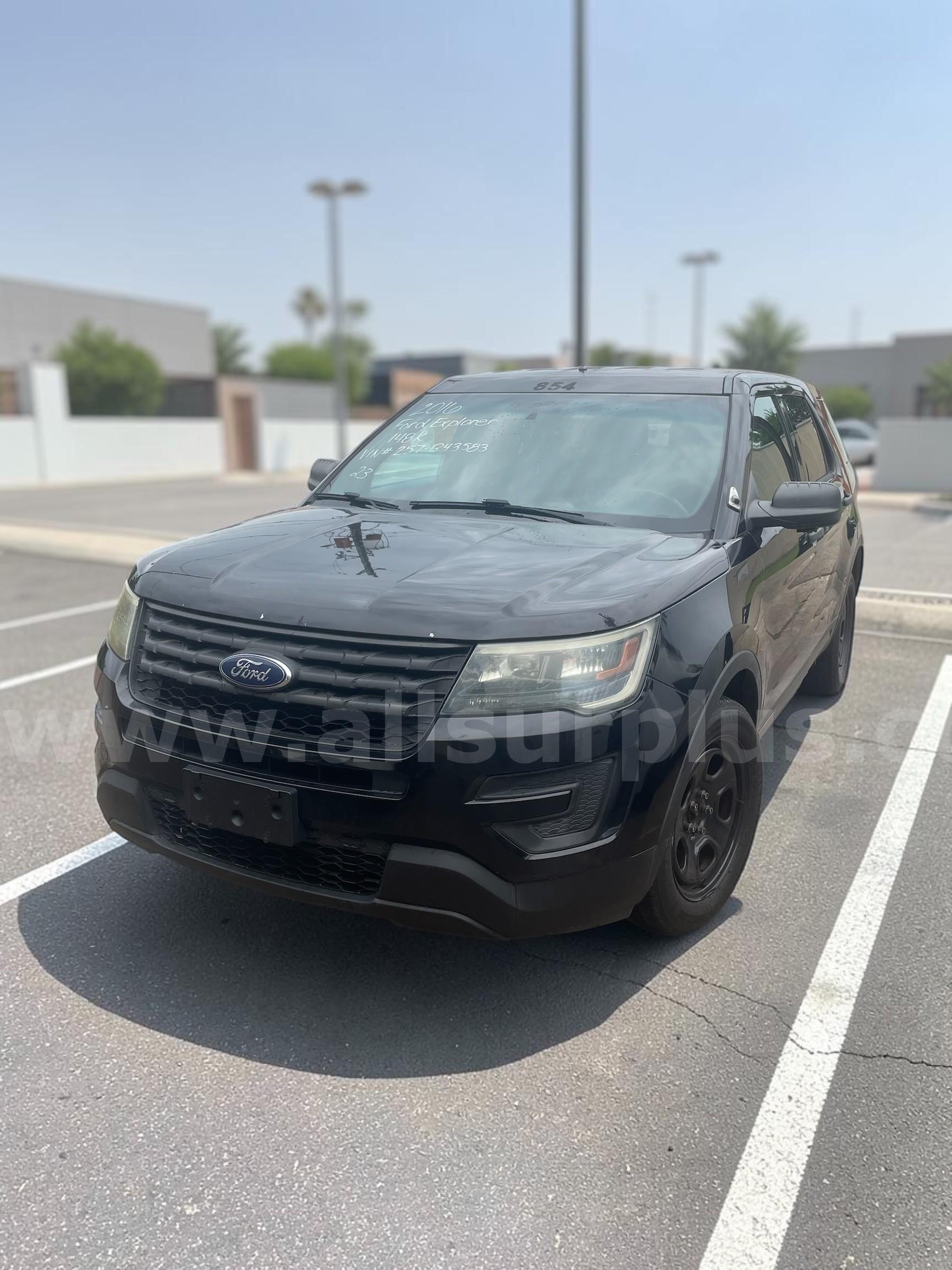 2016 Ford Explorer SUV – Black – 148,000 Miles – Runs & Drives Ford Explorer Government Surplus Auction - Primary Photo