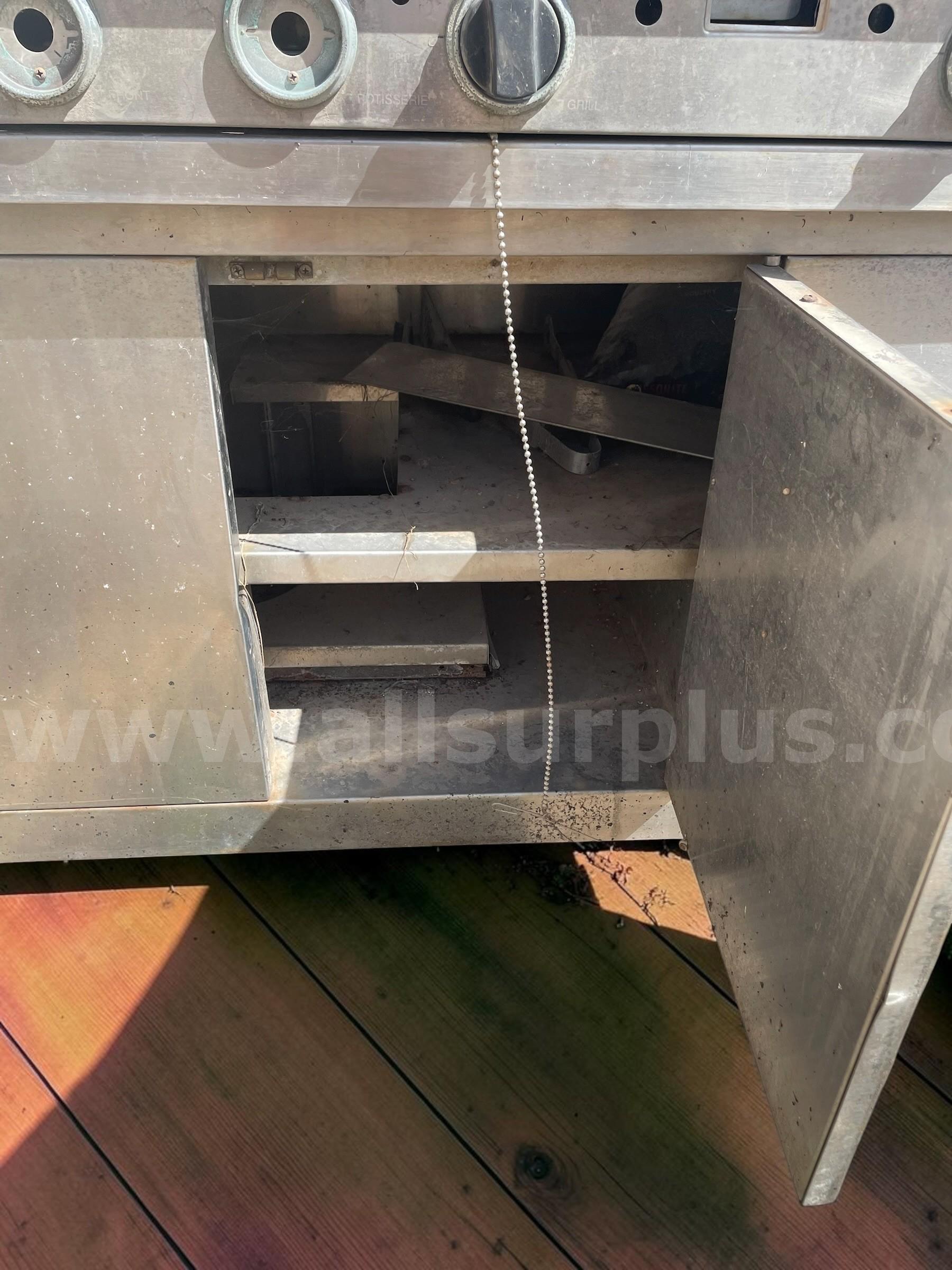 Commercial Stainless Steel Gas Grill with Side Burner   Government Surplus Auction - Photo #2