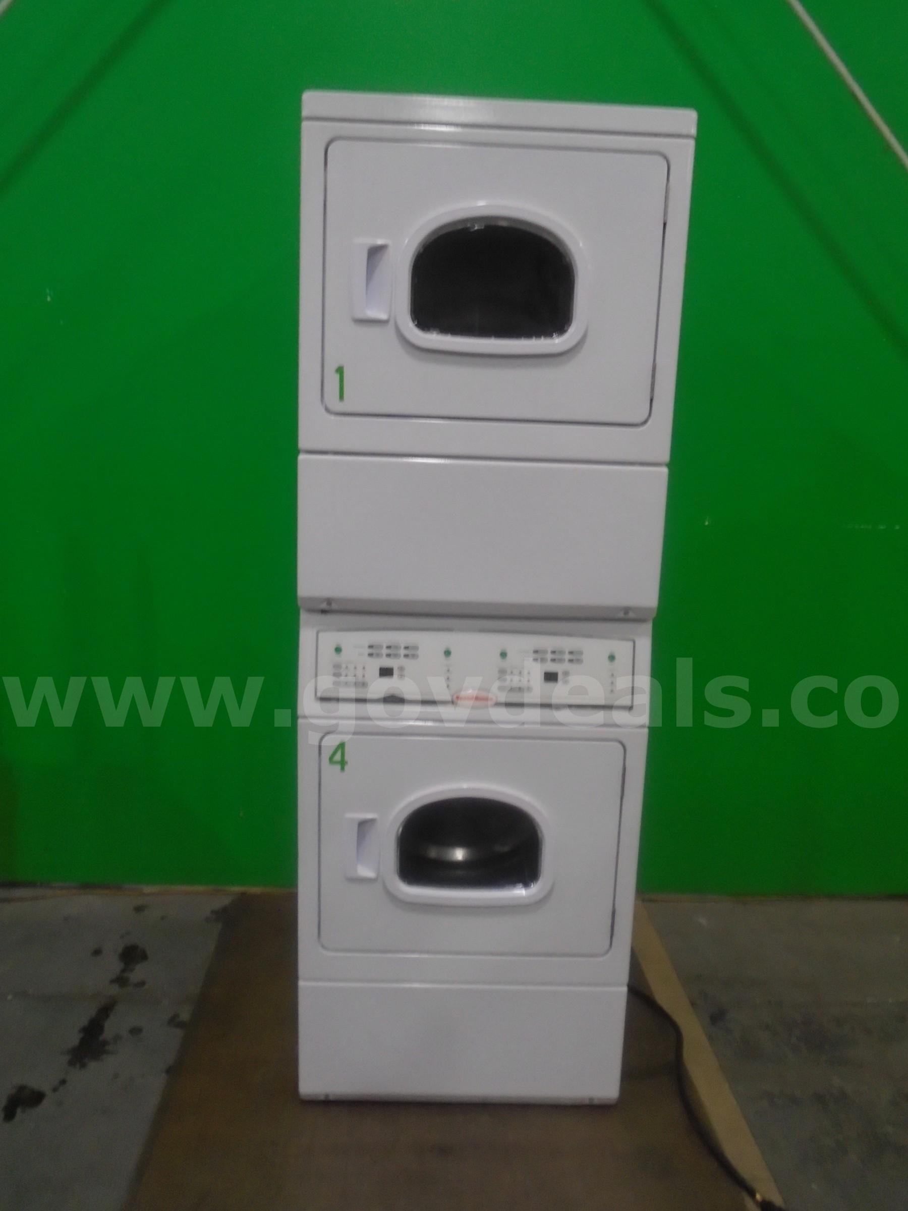 Speed Queen double dryer stacked Speed Queen LSEE5AGW173TW01  U Government Surplus Auction - Primary Photo