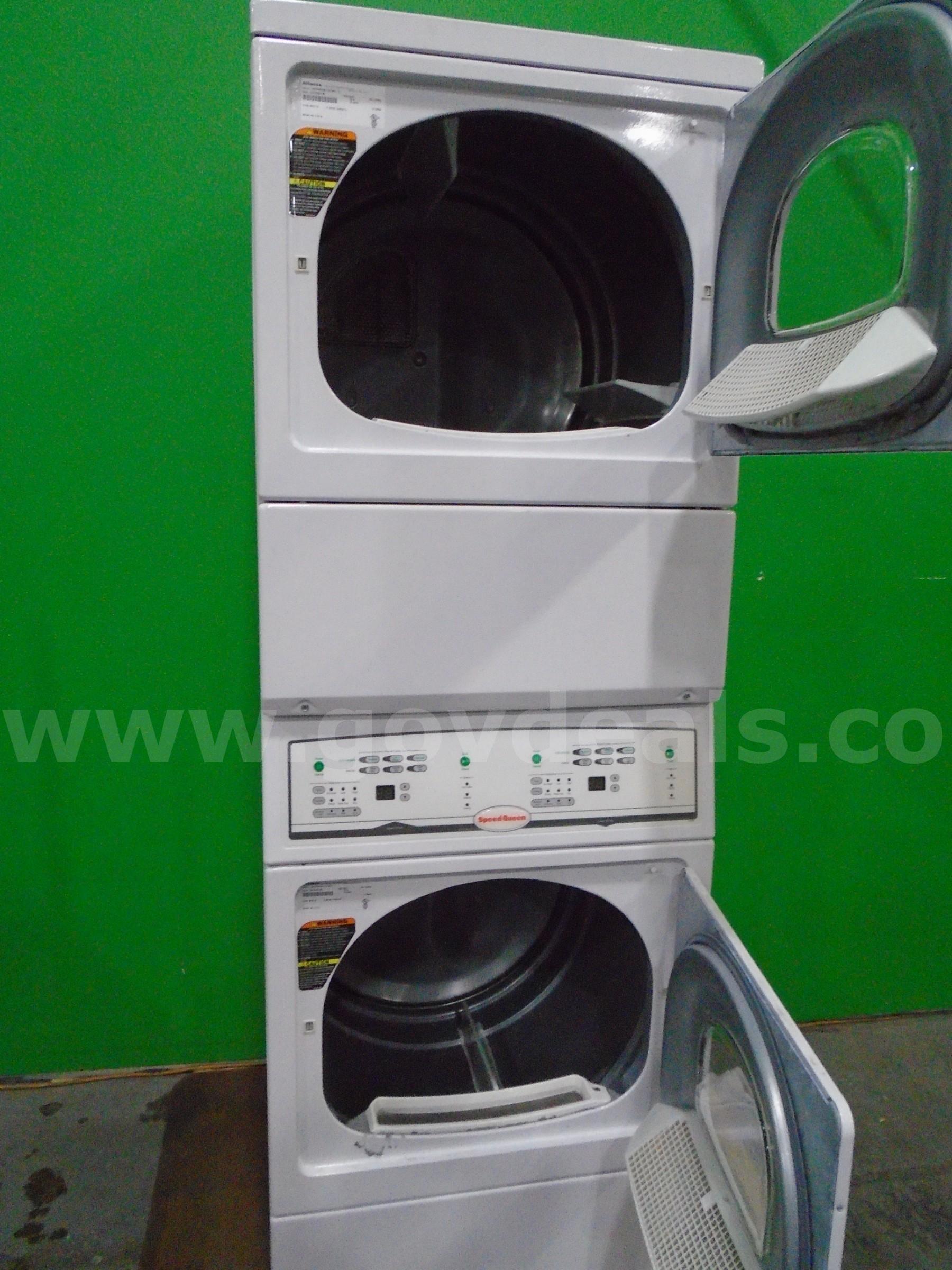Speed Queen double dryer stacked Speed Queen LSEE5AGW173TW01  U Government Surplus Auction - Photo #2
