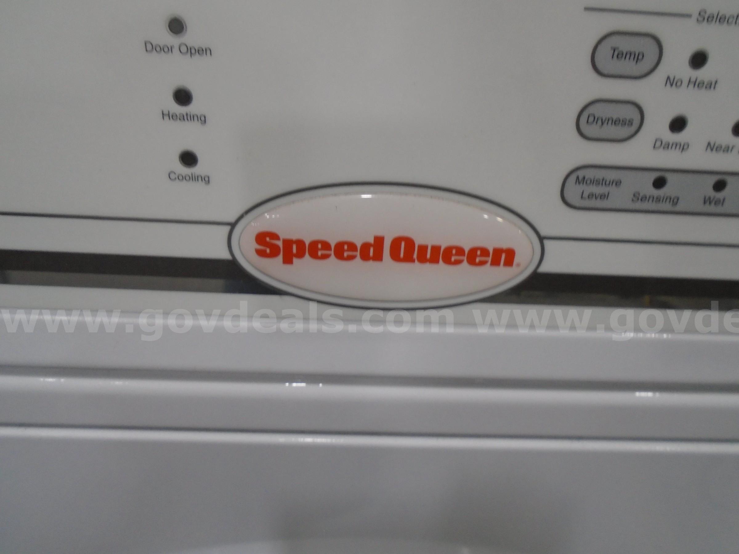Speed Queen double dryer stacked Speed Queen LSEE5AGW173TW01  U Government Surplus Auction - Photo #6